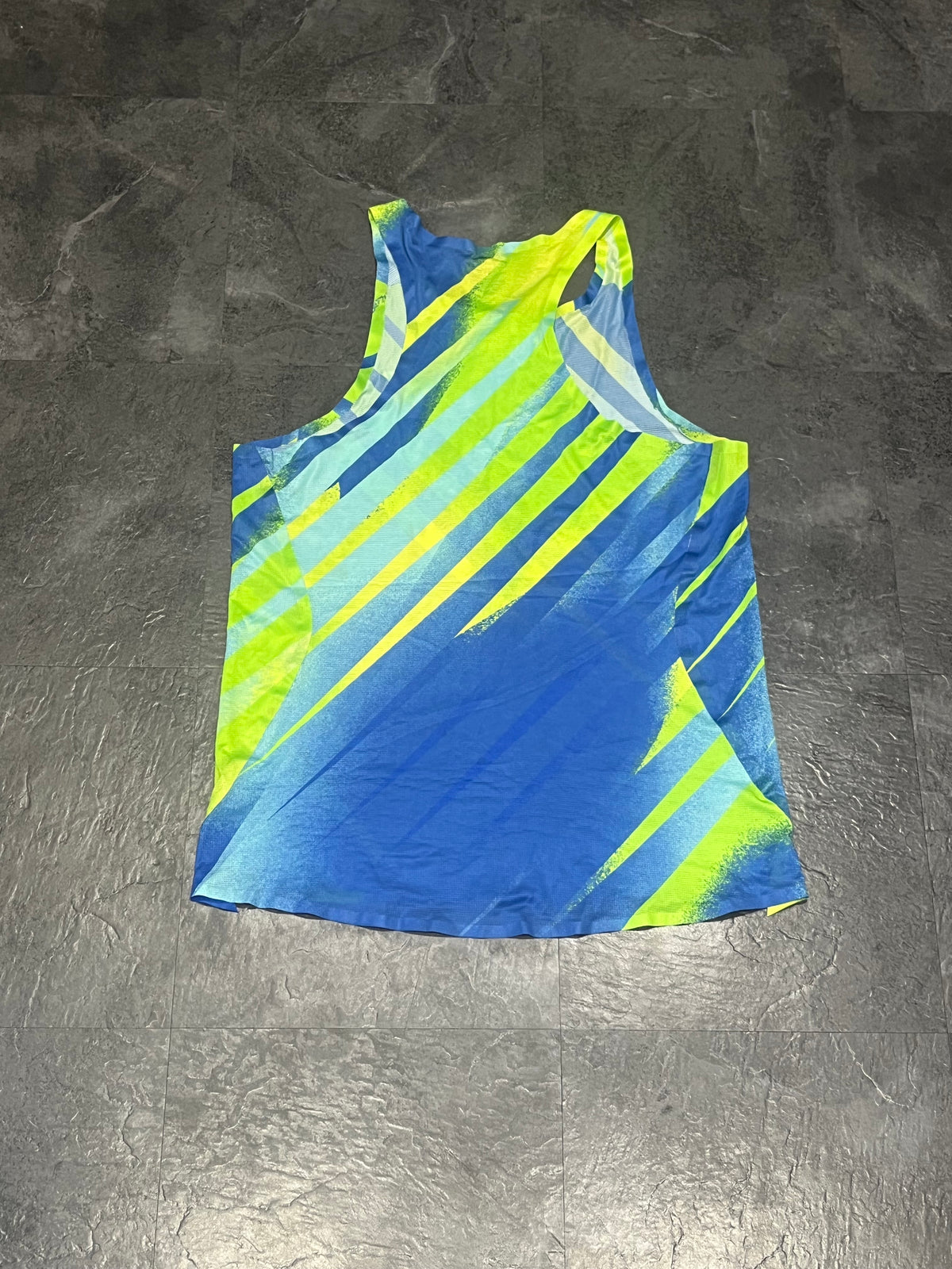 Green & Blue Brooks Men’s Pro Elite Racing Singlet