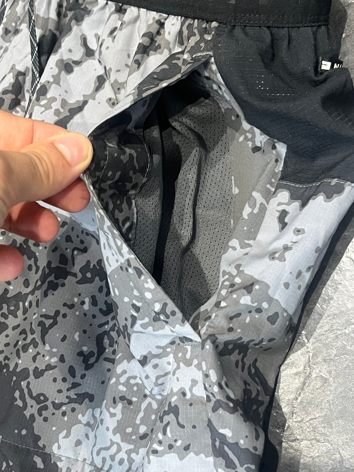 Iron Grey/Black Nike Men’s Dri Fit Trail 7” Brief Lined Running Shorts