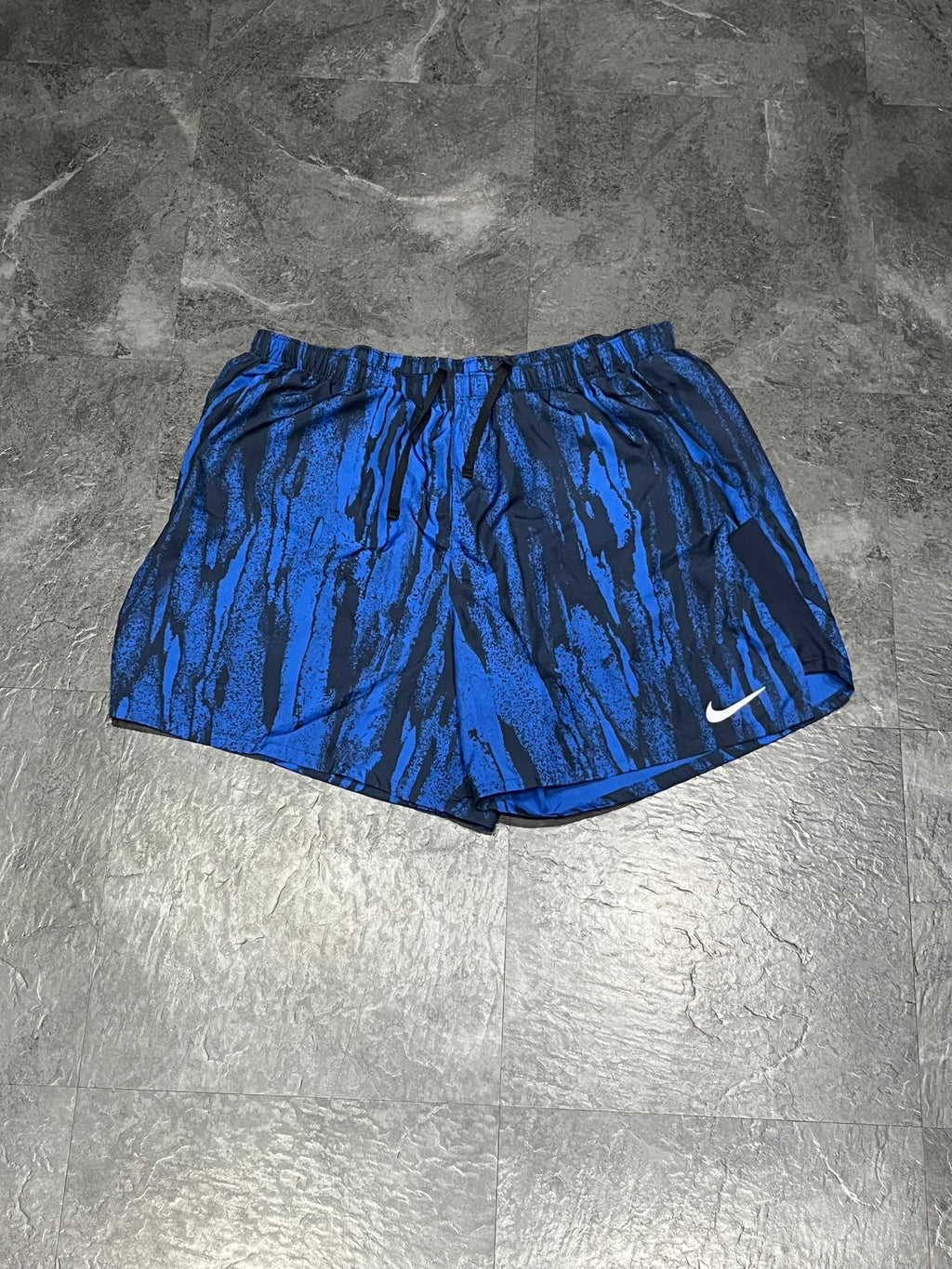 Blue/Black Nike Men’s Dri Fit Challenger Wild 7” Brief Lined Running Shorts