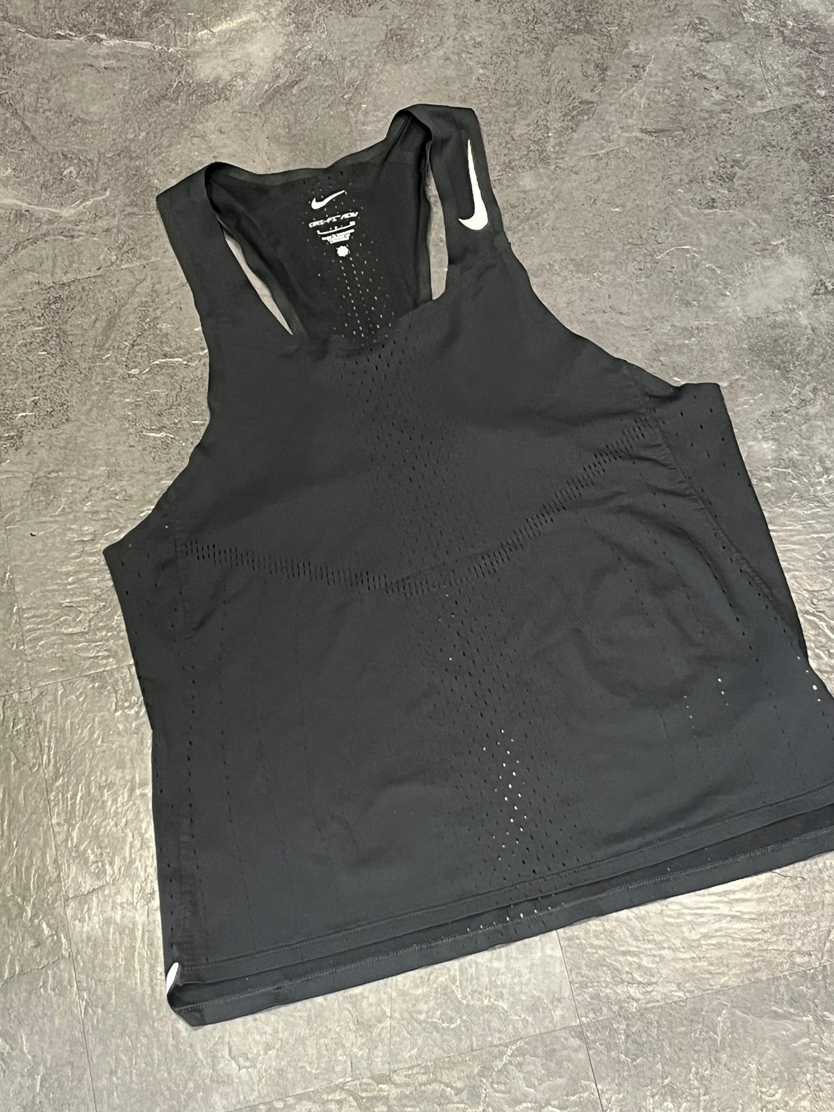 Black Nike Men’s Dri Fit ADV Aeroswift Racing Singlet