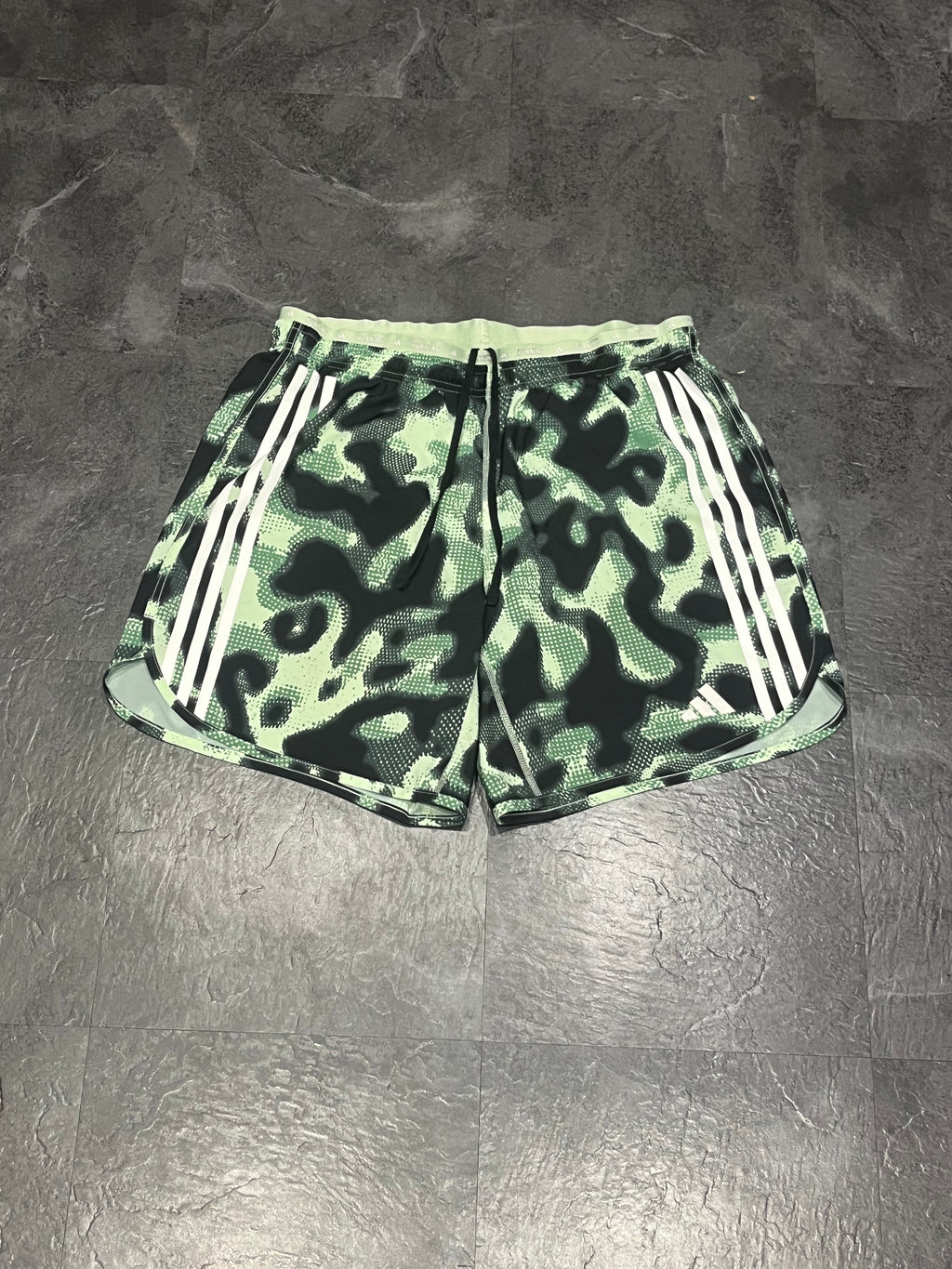 Striking Green Adidas Men’s Aeroready Own The Run 7” Brief Lined Running Shorts