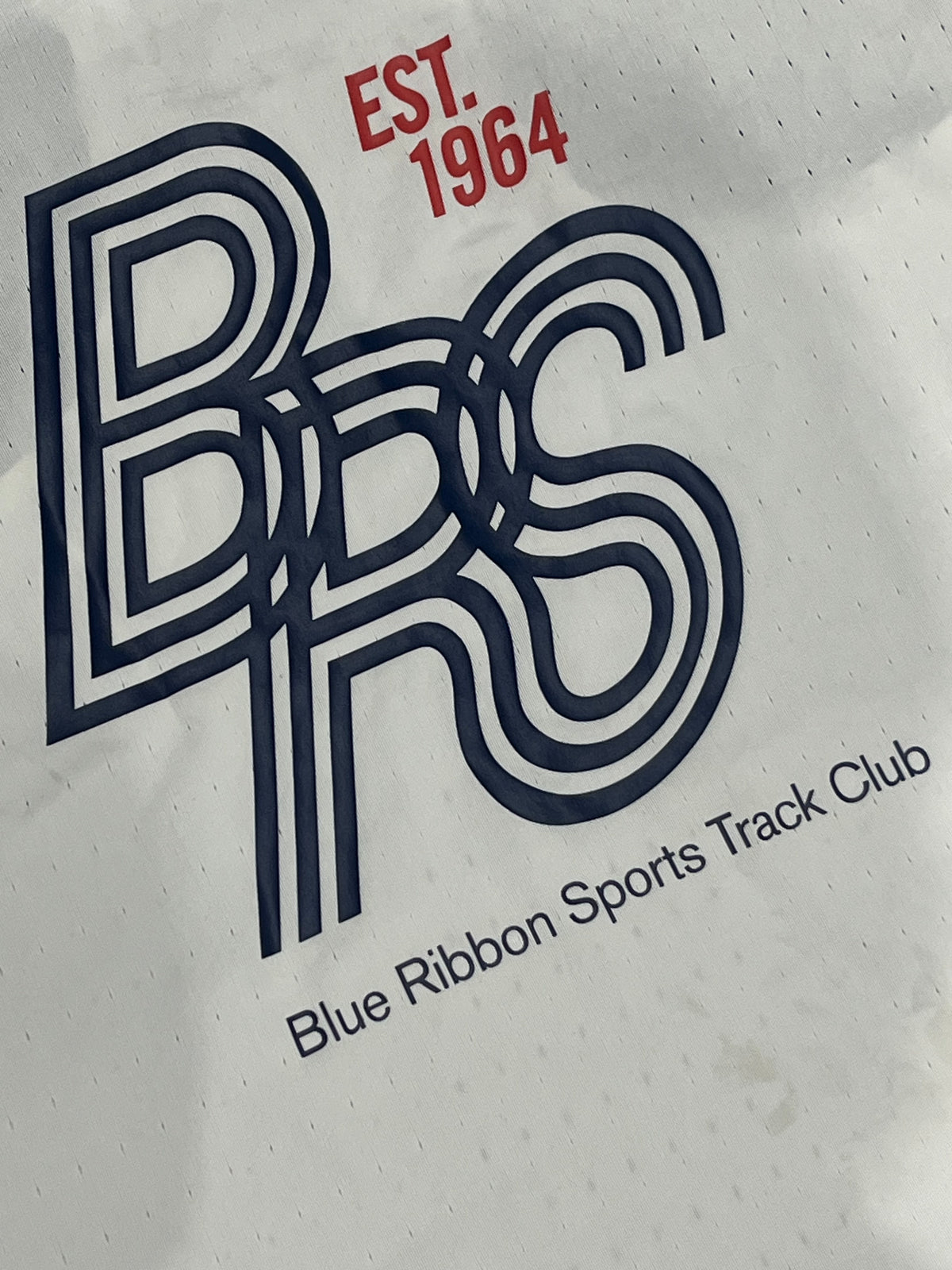 White Nike Blue Ribbon Aeroswift Racing Singlet