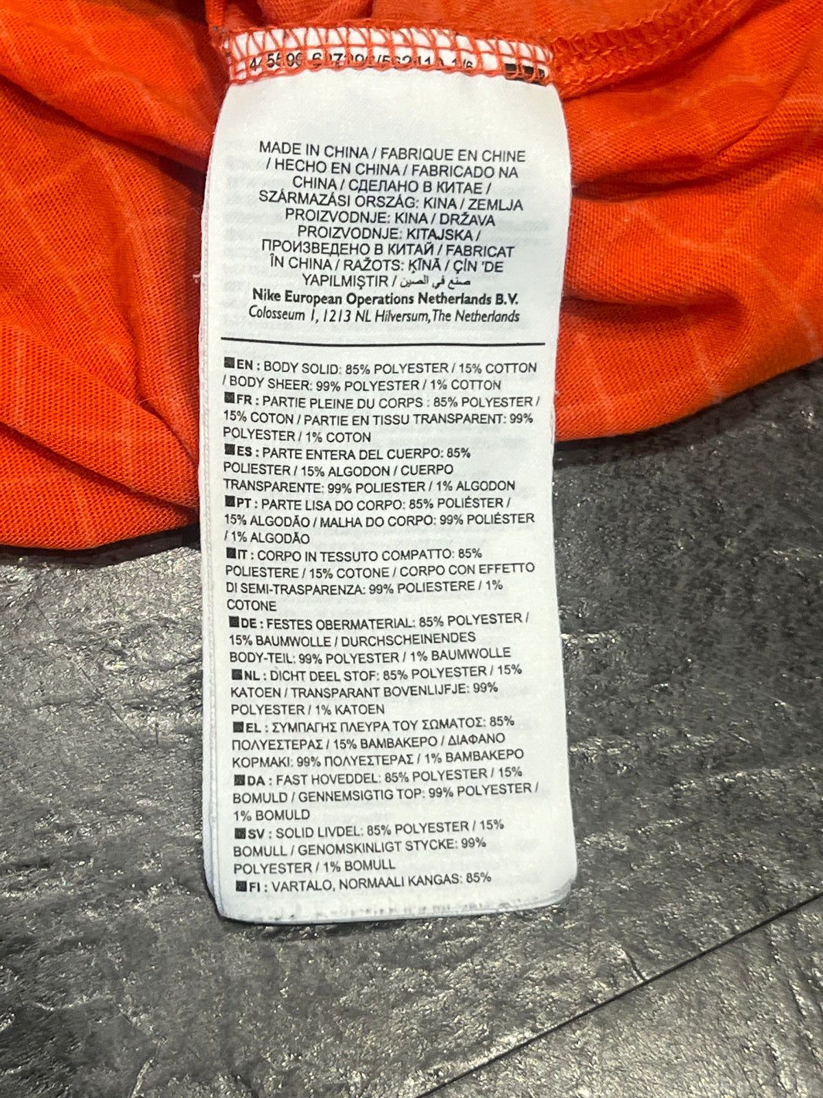 Orange Nike Men’s Tech Pack Running Singlet