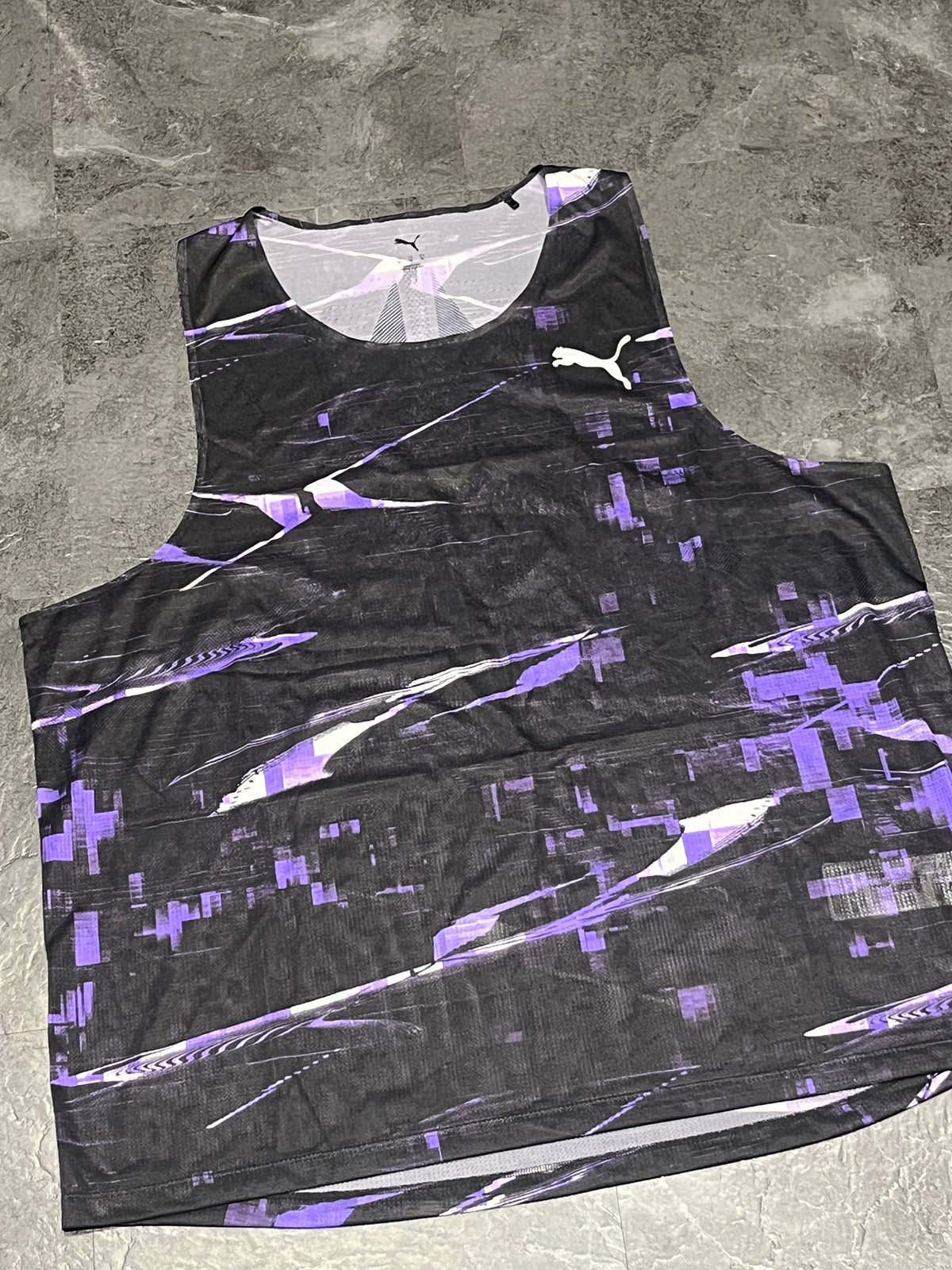 Black & Purple Puma Men’s Ultraspun Racing Singlet