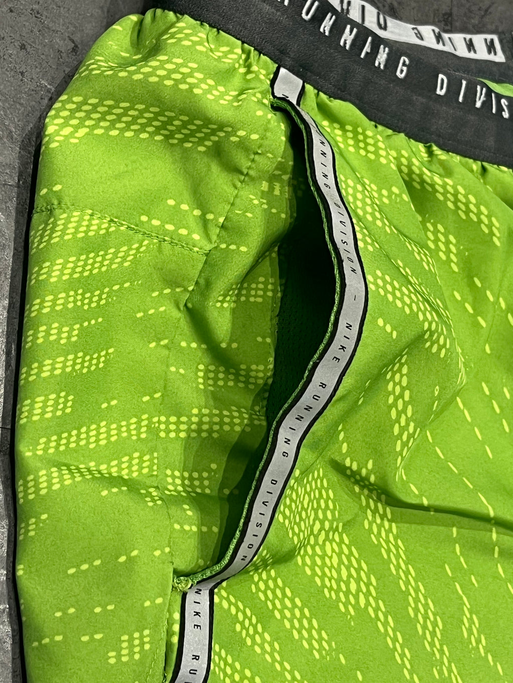 Green Nike Men’s Dri Fit Running Division 5” Brief Lined Running Shorts