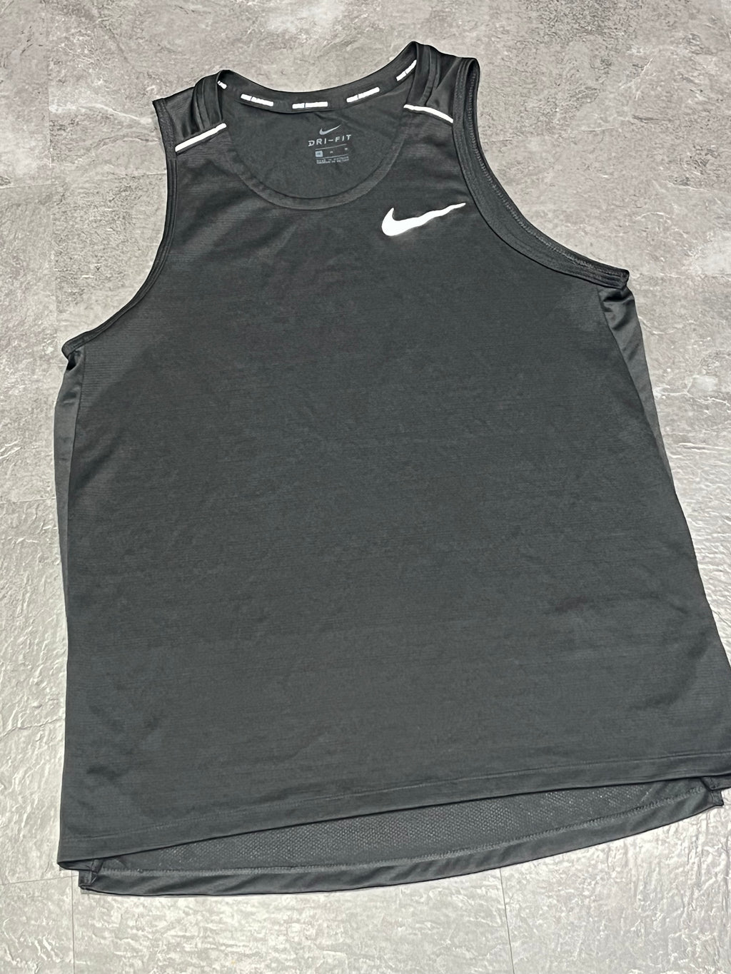 Black Nike Men’s Dri Fit Miler Running Vest