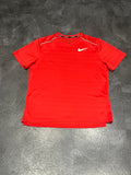 Red Nike Men’s Dri Fit Miler Running T Shirt