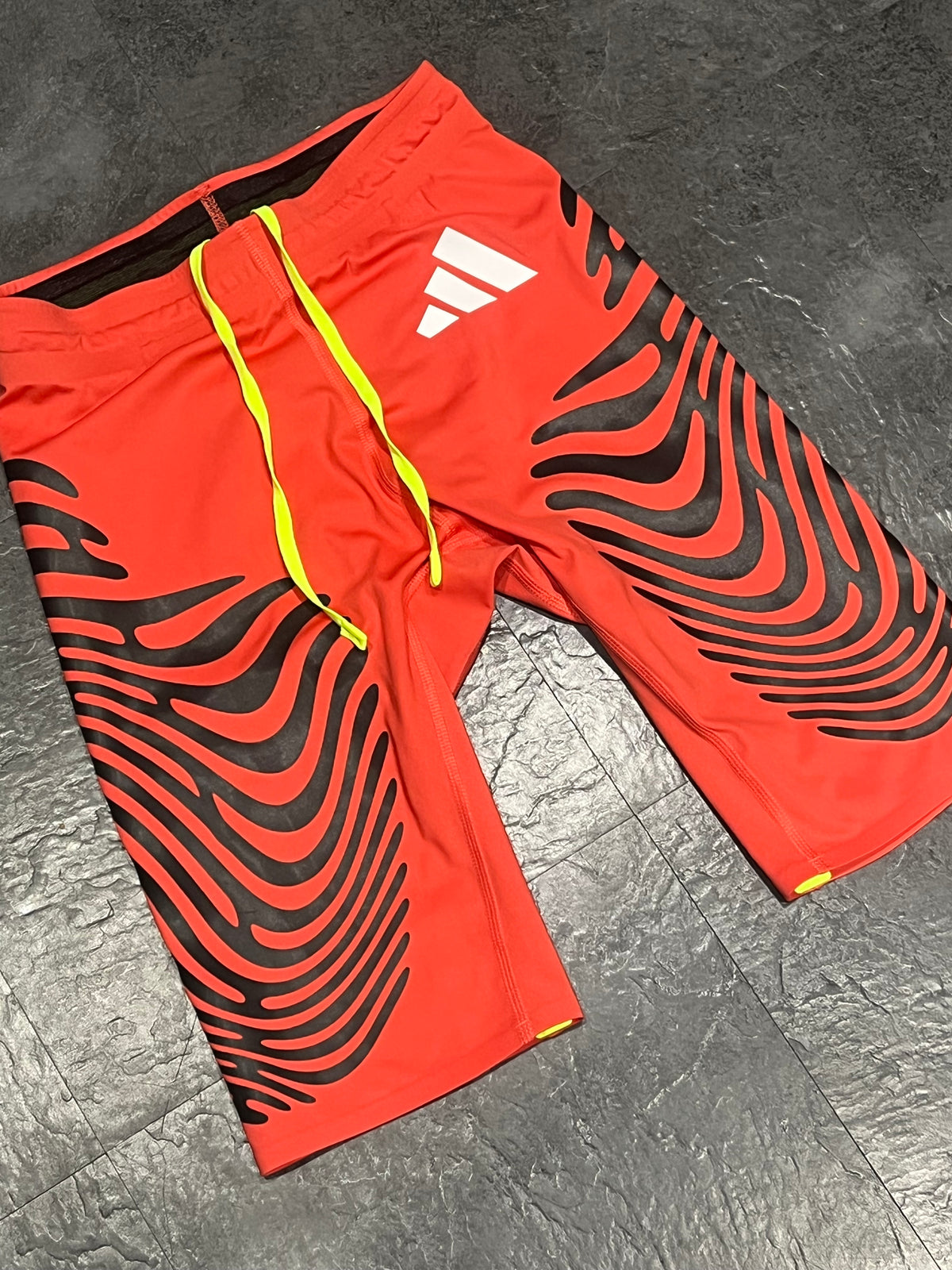 Red Adidas Adizero Men’s Pro Elite Rheon Racing 1/2 Tights