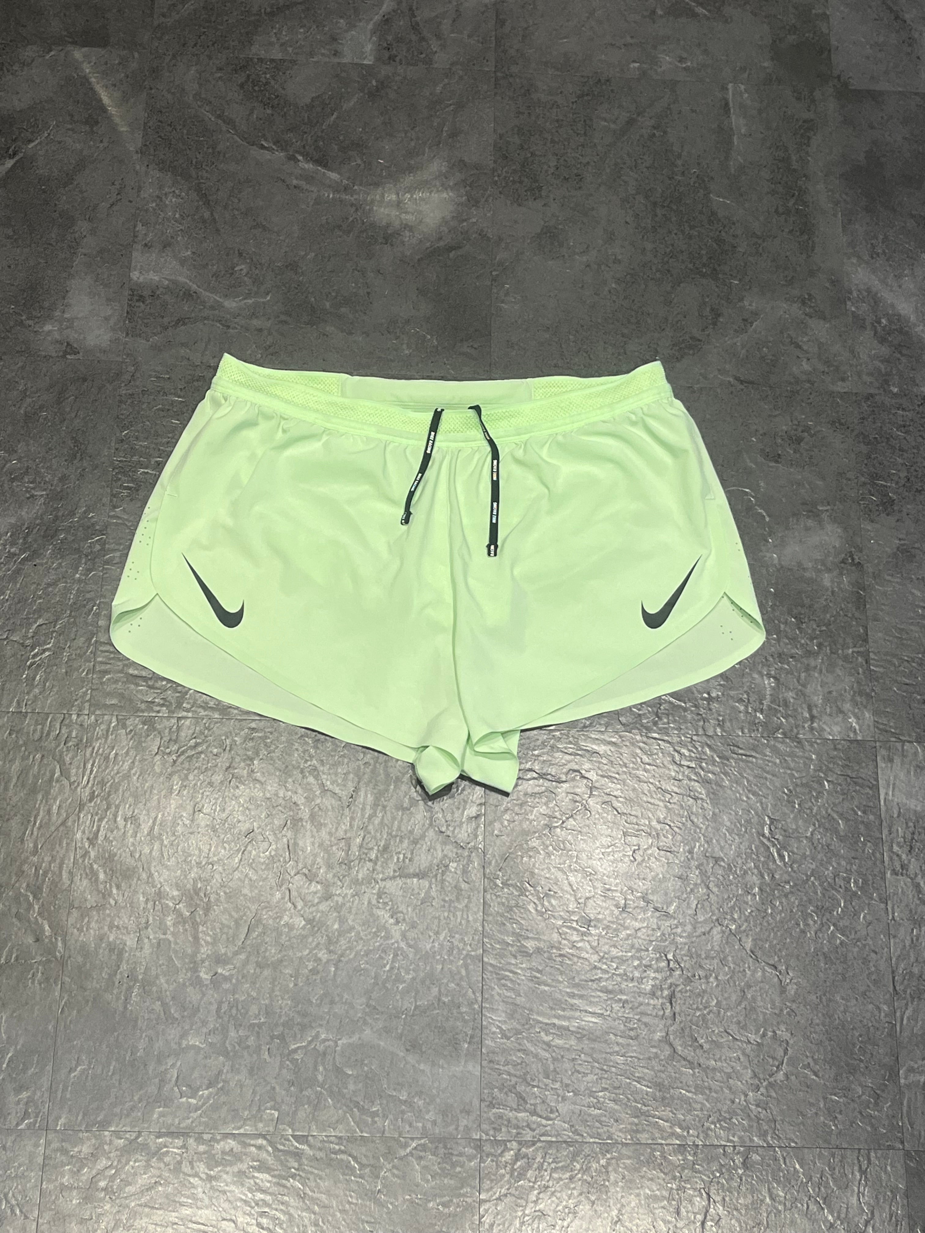 Vapour Green Nike Men’s Dri Fit ADV Aeroswift 2” Racing Split Shorts