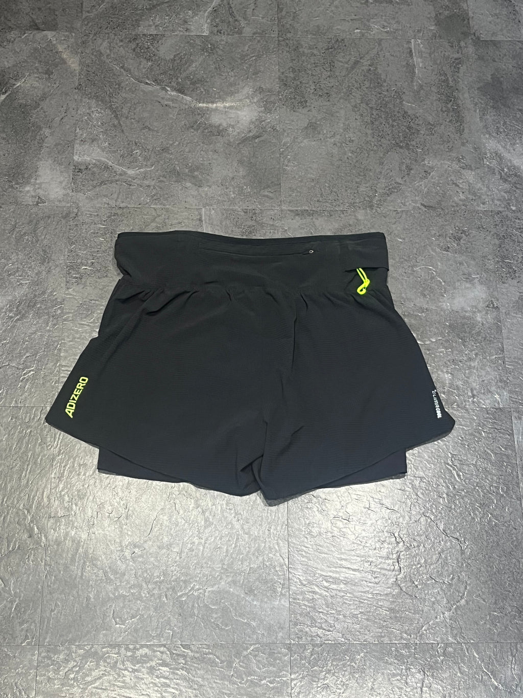 Black/White Adidas Men’s Adizero Gel Pocket 5” 2in1 Running Shorts