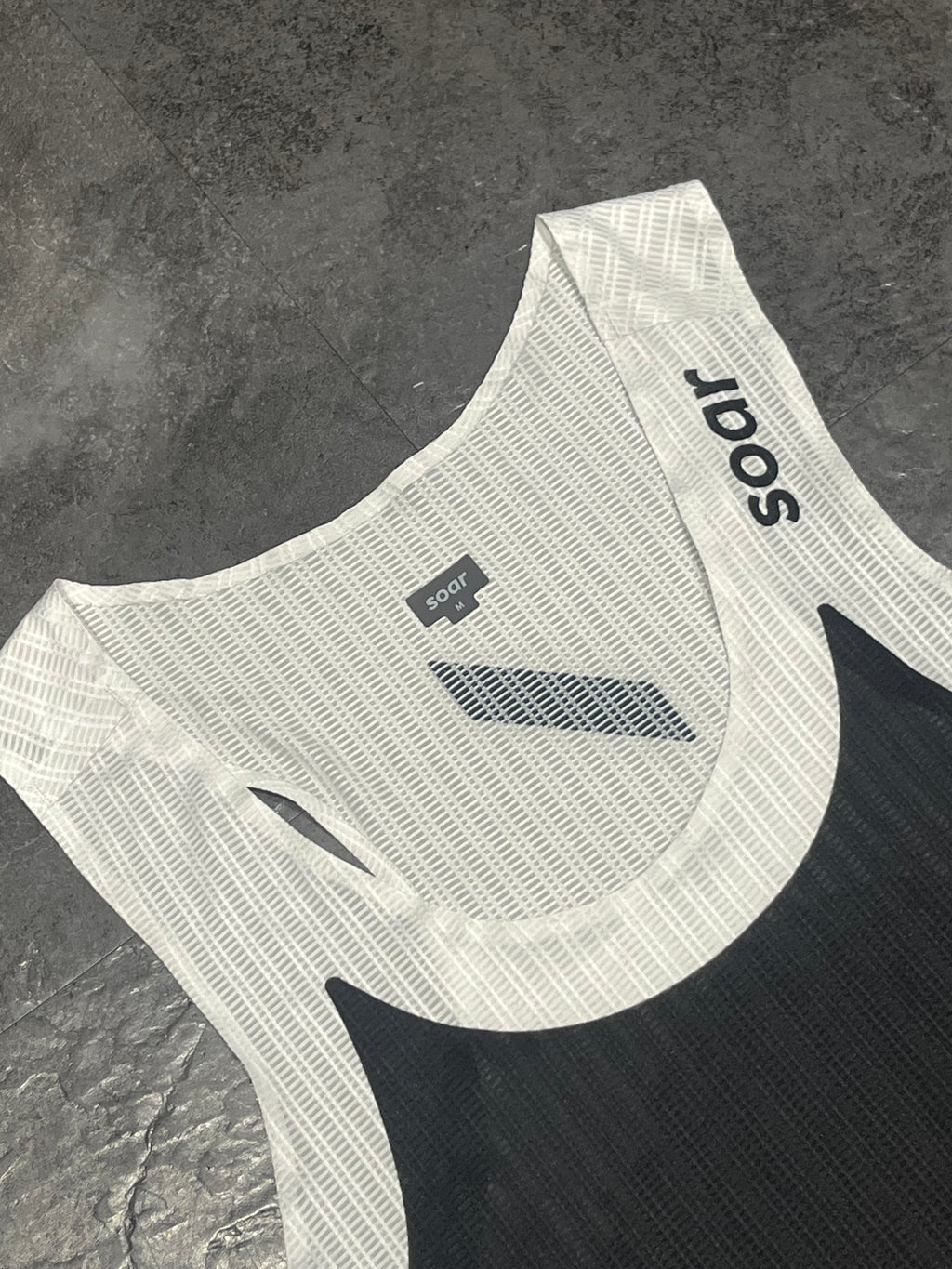 Black/White/Yellow SOAR Men’s 2.0 Race Singlet