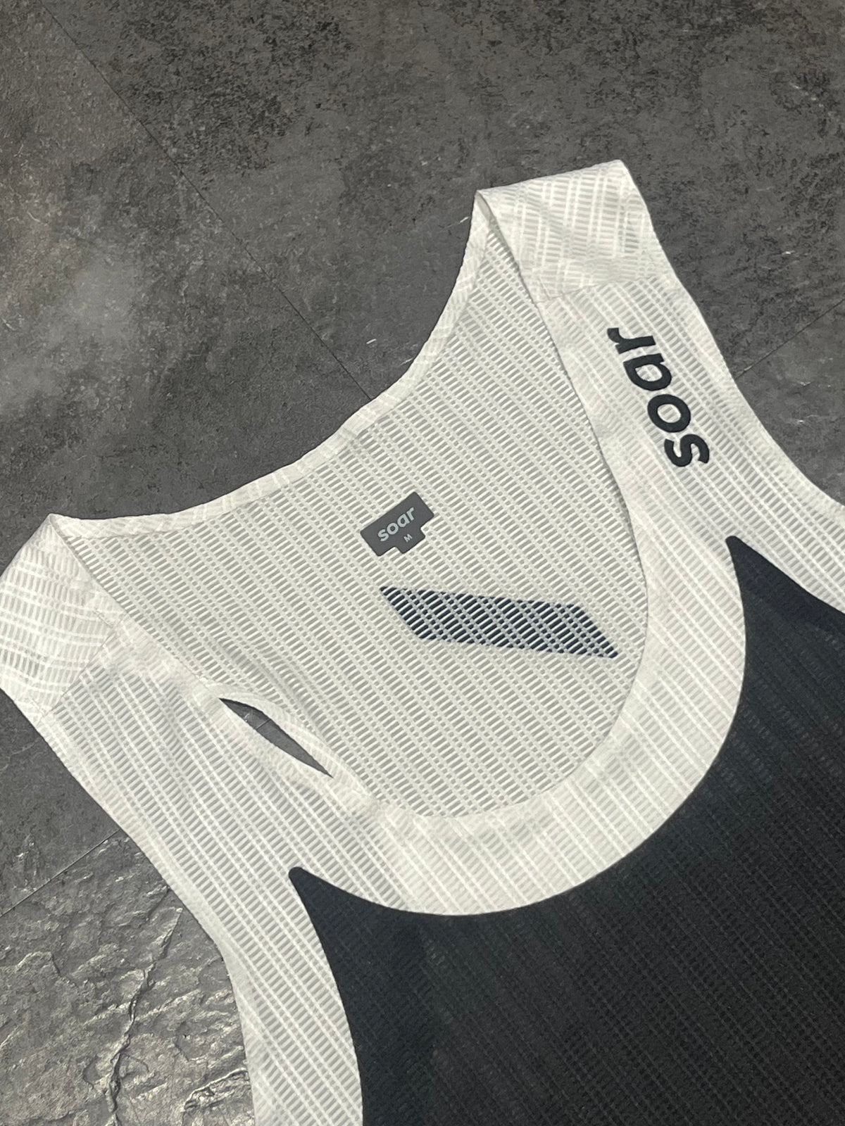 Black/White/Yellow SOAR Men’s 2.0 Race Singlet