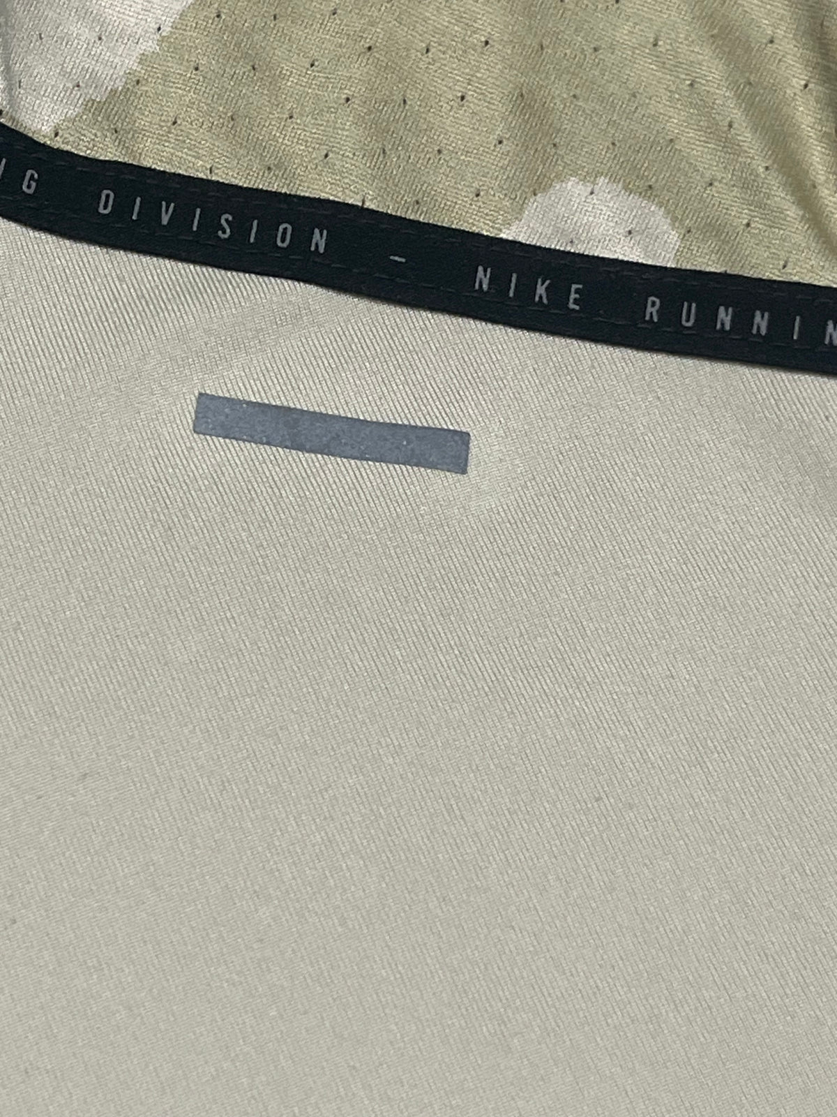 Beige Nike Men’s Dri Fit Rise 365 Running Division T Shirt