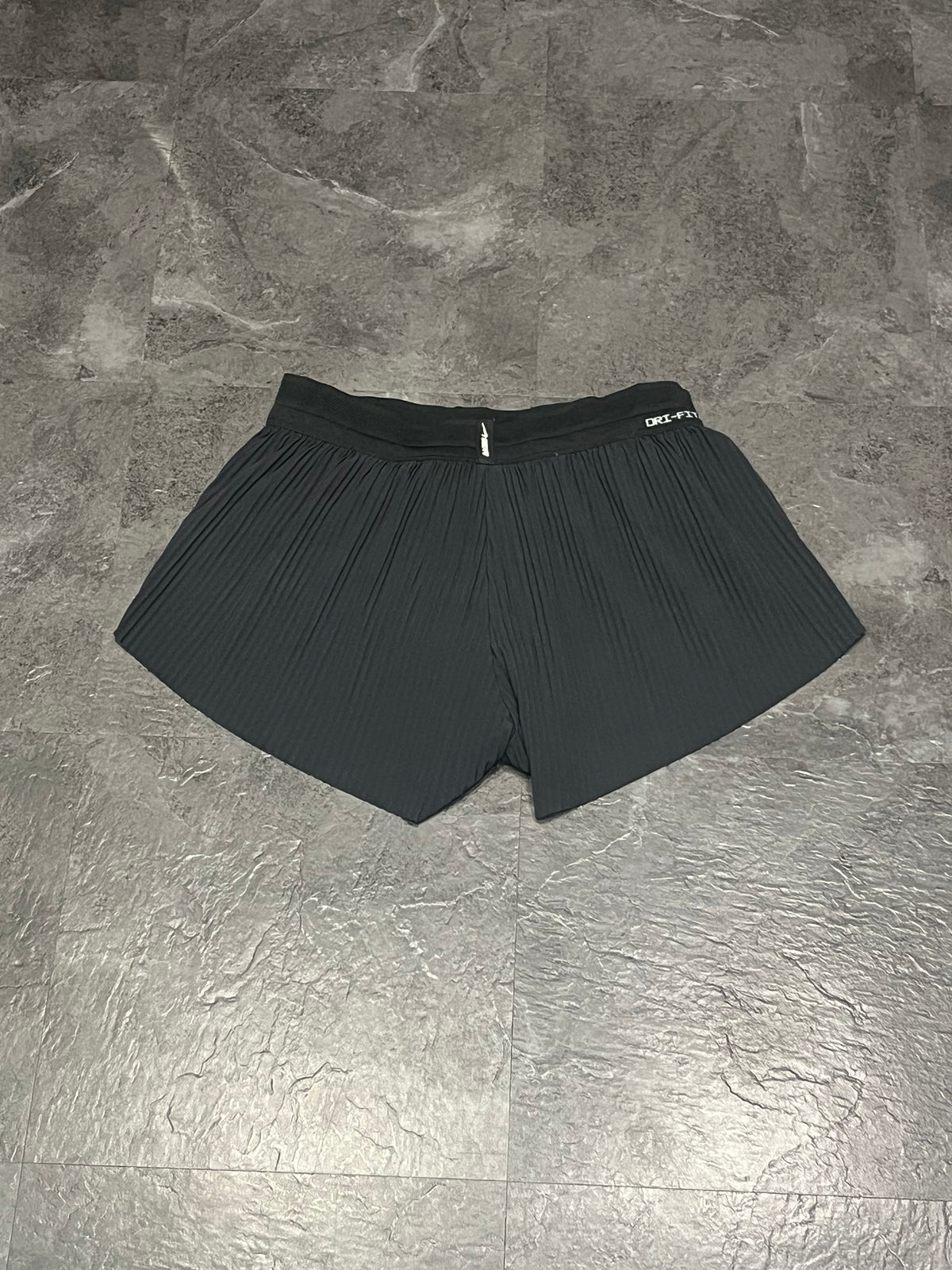 Black Nike Women’s Dri Fit ADV Aeroswift 3” Racing Split Shorts