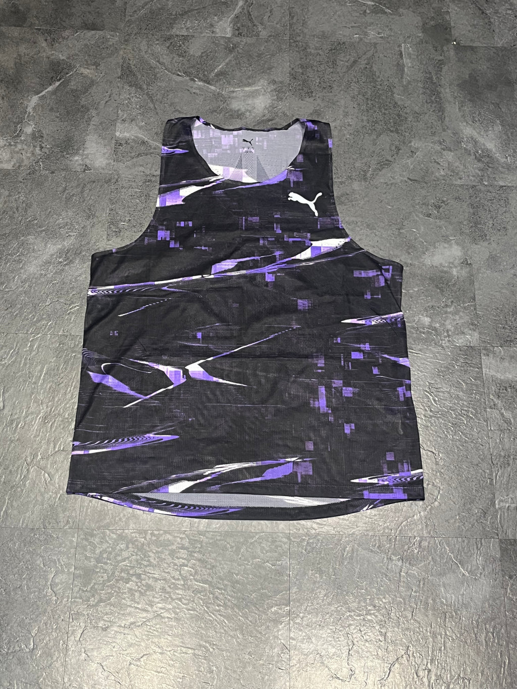 Black/Purple Puma Men’s Ultraspun Racing Singlet