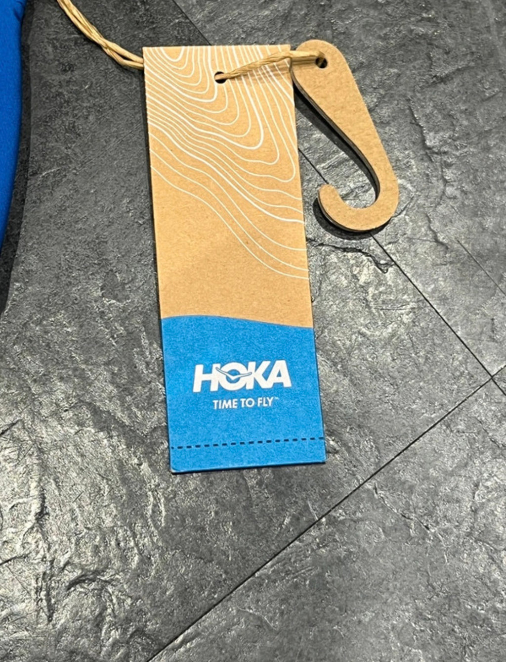 Blue & White Hoka One One Performance Running Cap