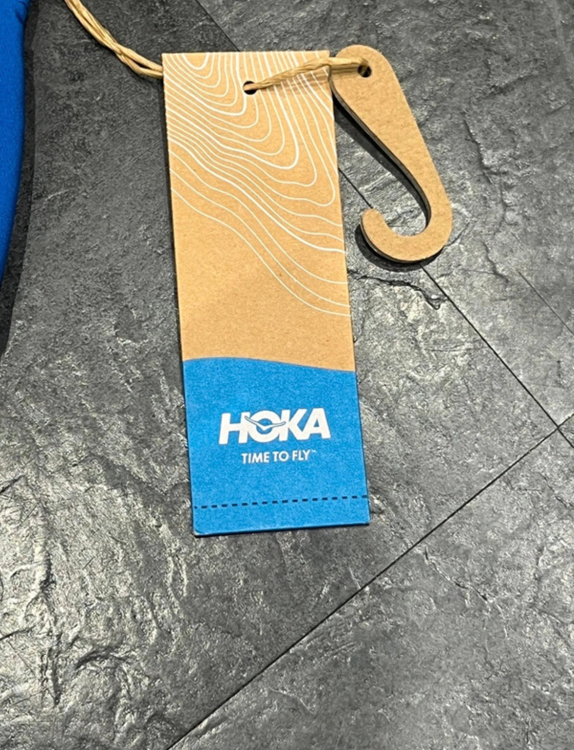 Blue & White Hoka One One Performance Running Cap