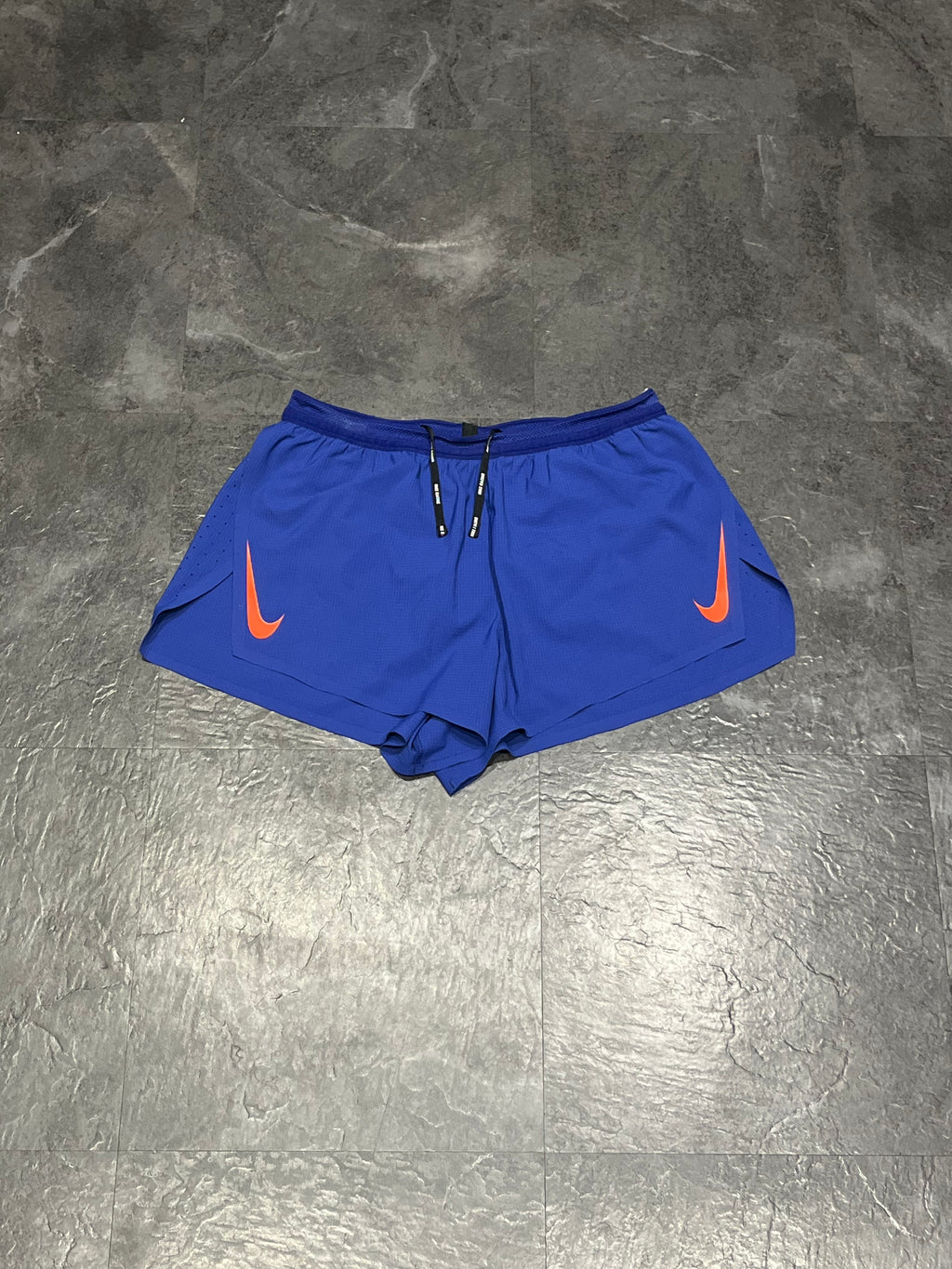 Blue & Orange Nike Men’s Dri Fit ADV Aeroswift 2” Racing Split Shorts