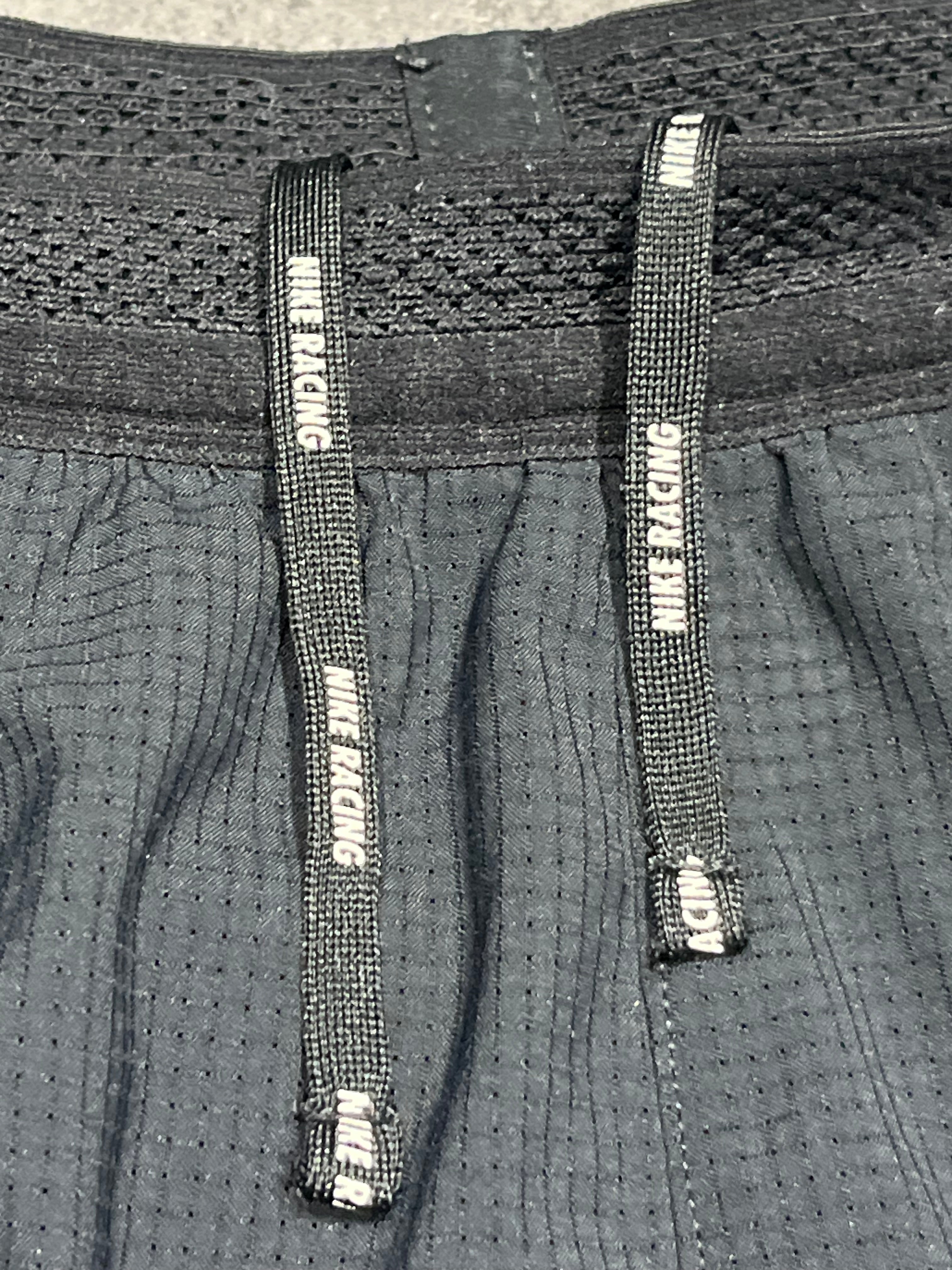 Black Nike Mens Dri Fit ADV Aeroswift 2”Racing Split Shorts