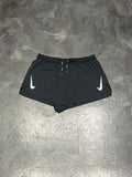 Black Nike Mens Dri Fit ADV Aeroswift 2”Racing Split Shorts