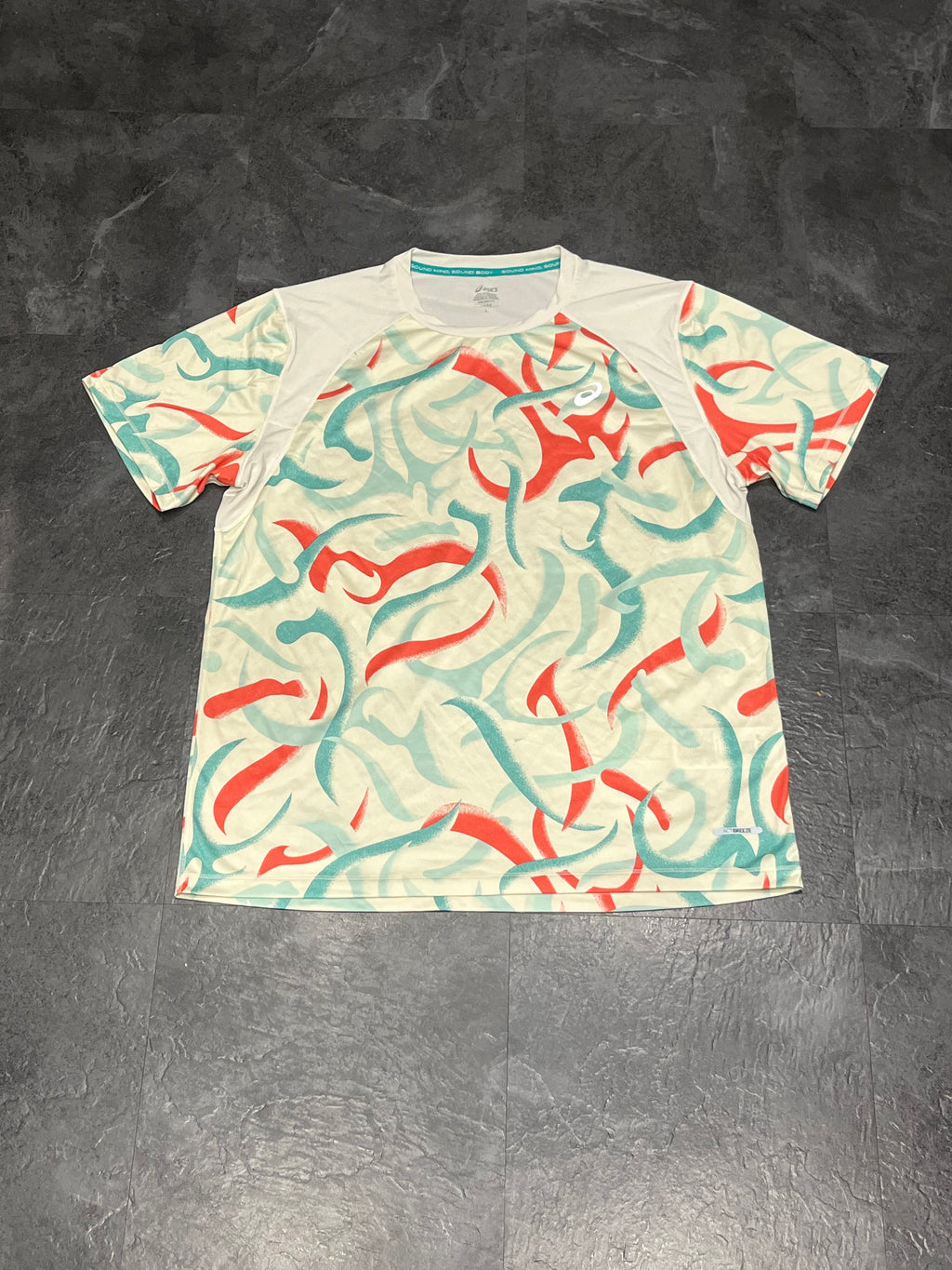 Asics All Over Print Men’s Actibreeze Road Running T Shirt