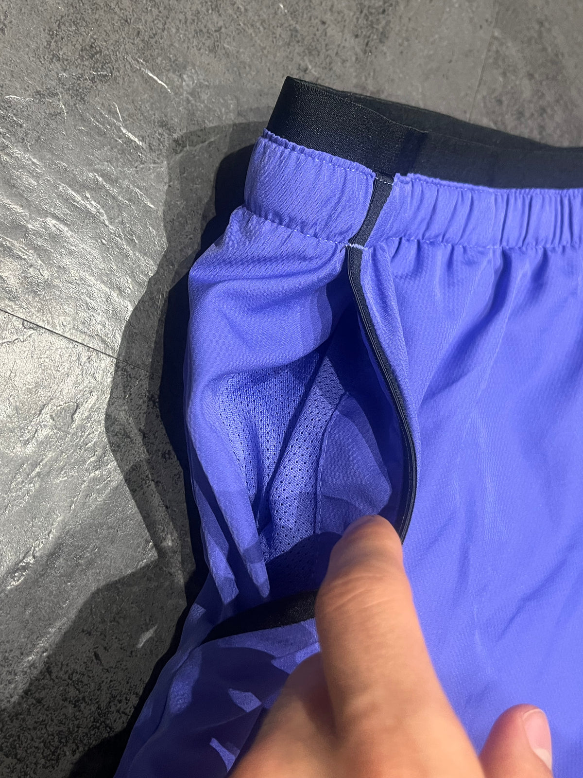 Blueish Purple Adidas Men’s Terrex Light Running Shorts
