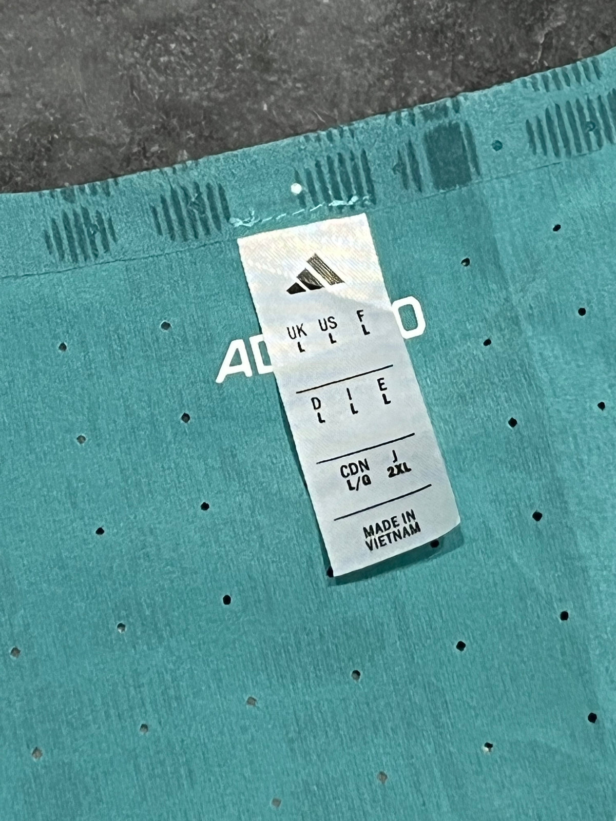 Teal Adidas Men’s Adizero Promo Racing Singlet