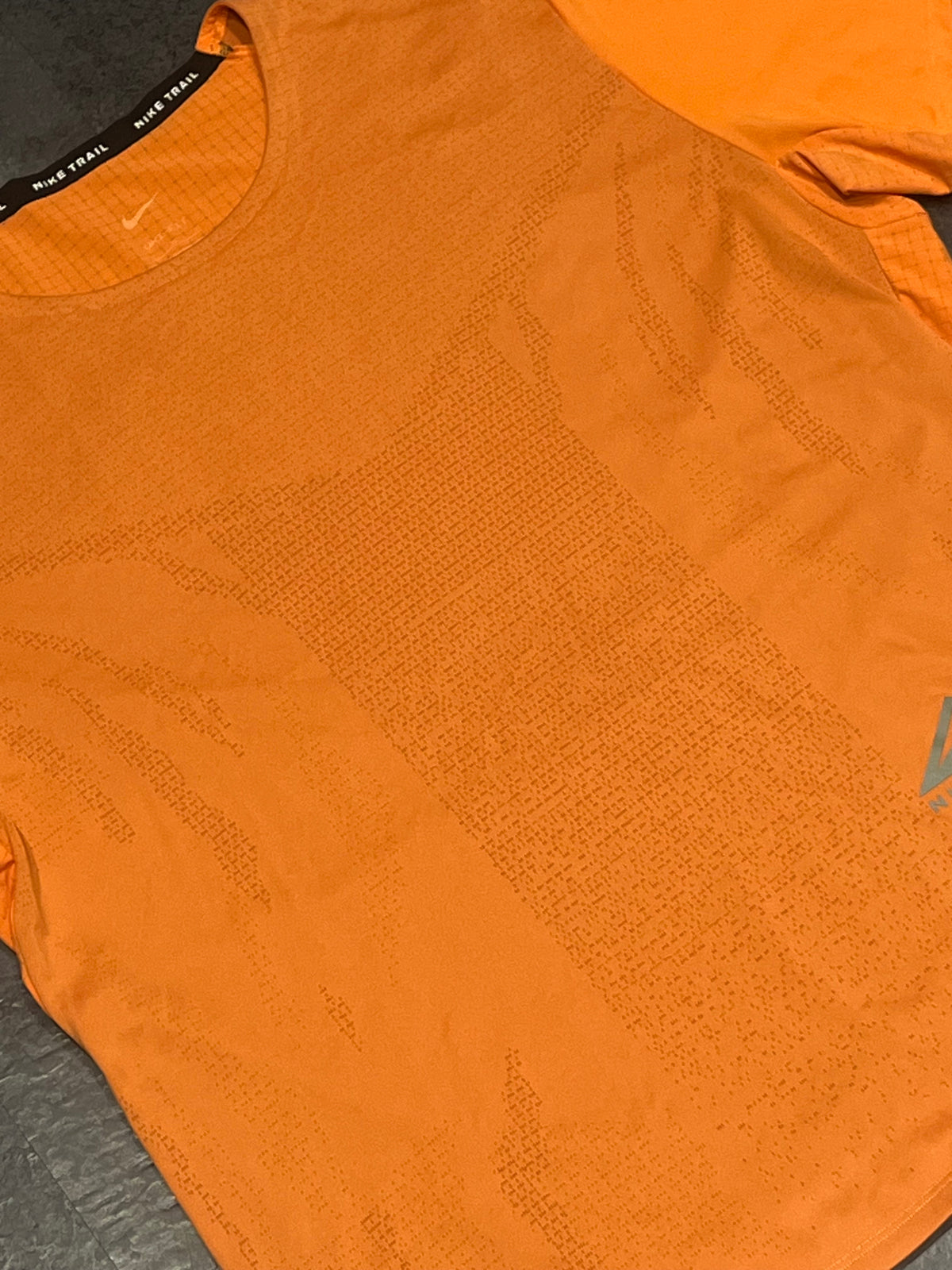 Orange Nike Men’s Dri Fit Rise 365 Trail Running T Shirt