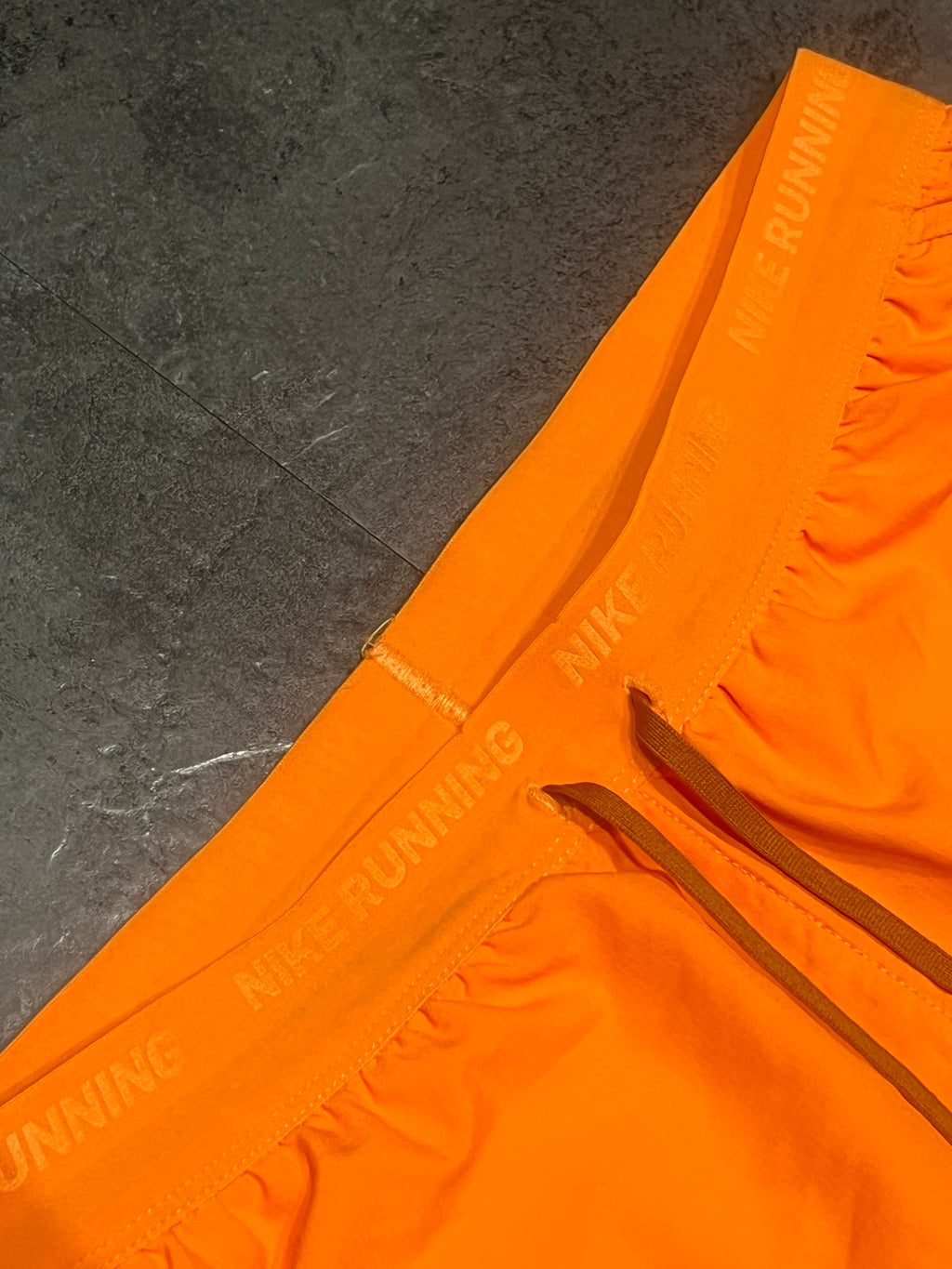 Orange Nike Men’s Dri Fit Flex Stride 7” Brief Lined Running Shorts