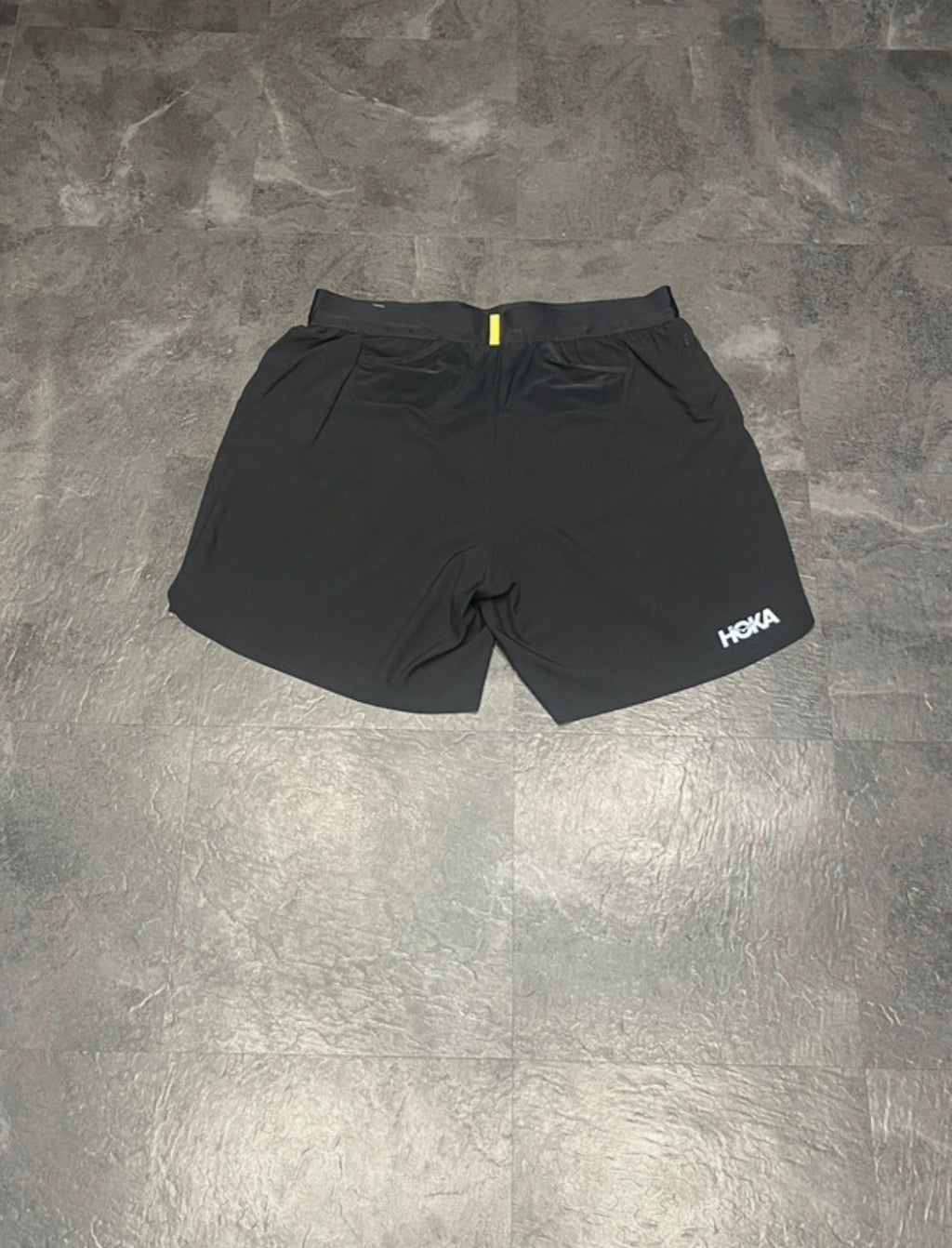 Black Hoka Men’s Glide 7” Racing Shorts