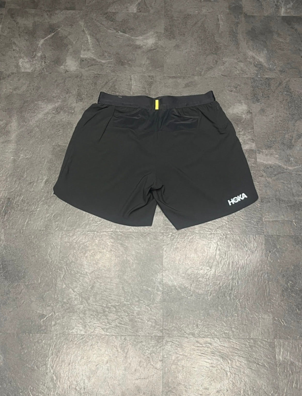 Black Hoka Men’s Glide 7” Racing Shorts