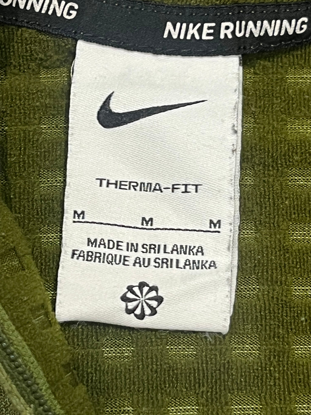 Green Nike Men’s Therma Fit 1/4 Zip Running Top