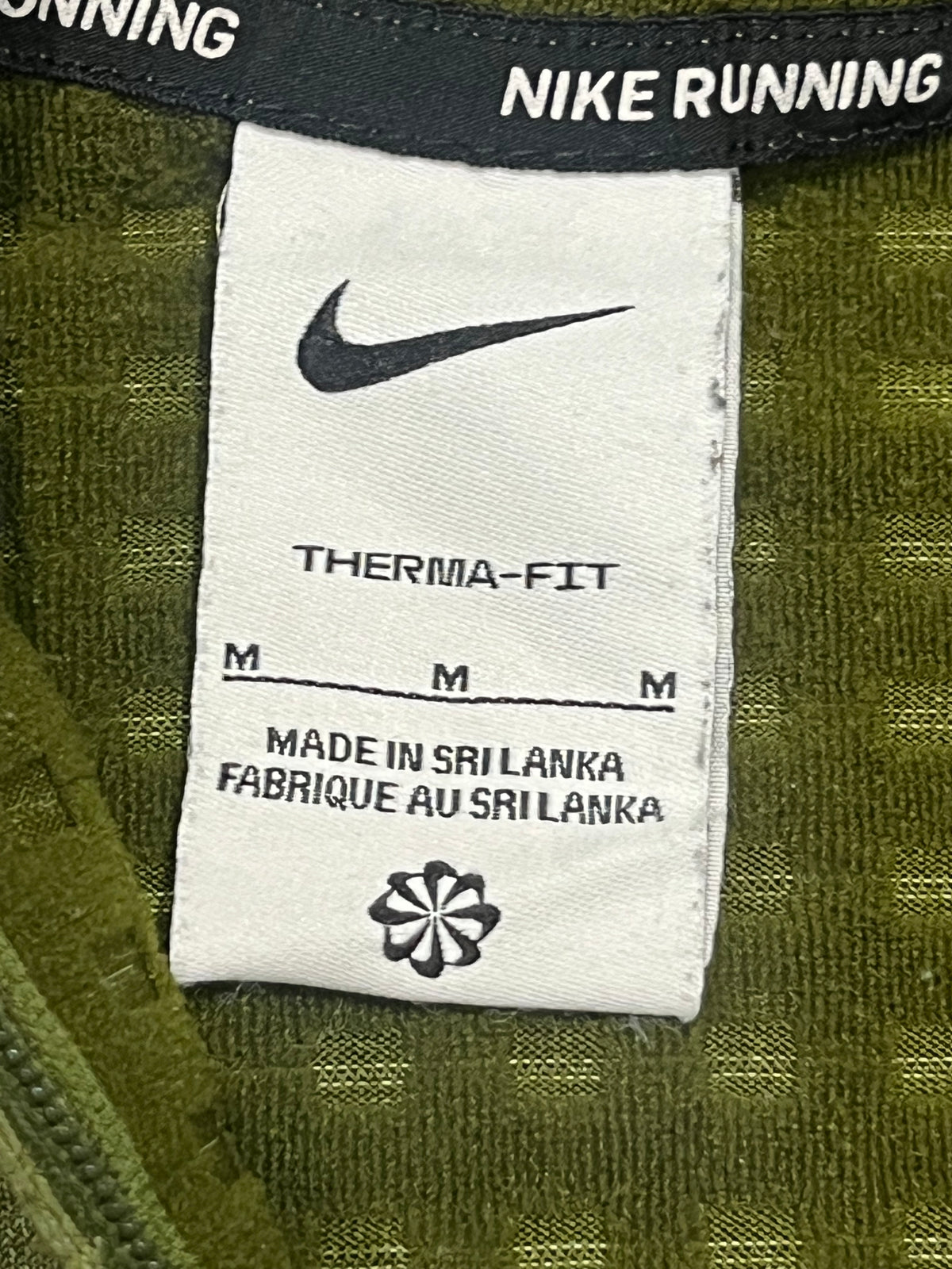 Green Nike Men’s Therma Fit 1/4 Zip Running Top
