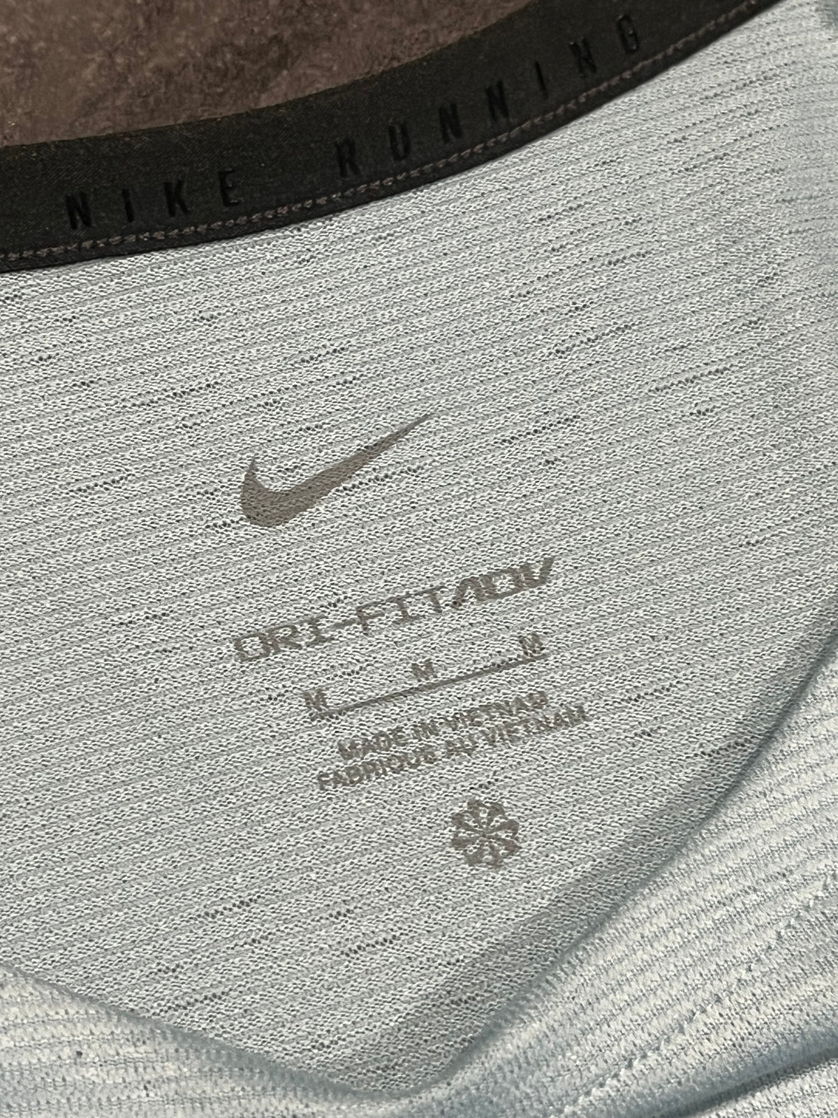 Light Blue Nike Men’s Dri Fit ADV Running Division “Wolf Jaws” T Shirt