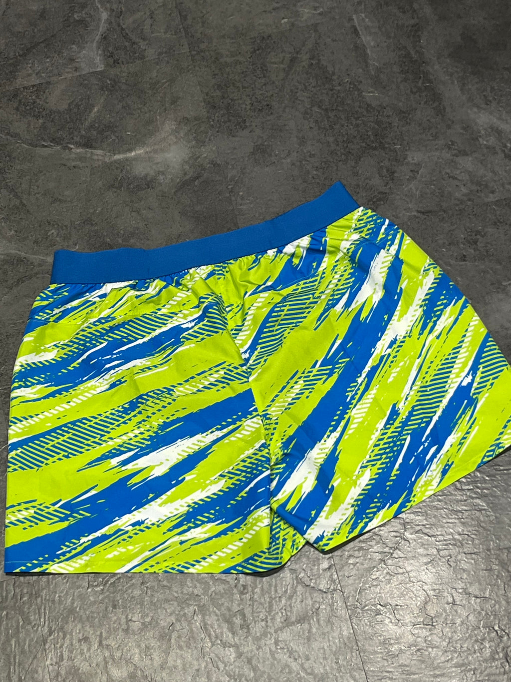 Green & Blue Asics Men’s Color Injection 5” Brief Lined Running Shorts
