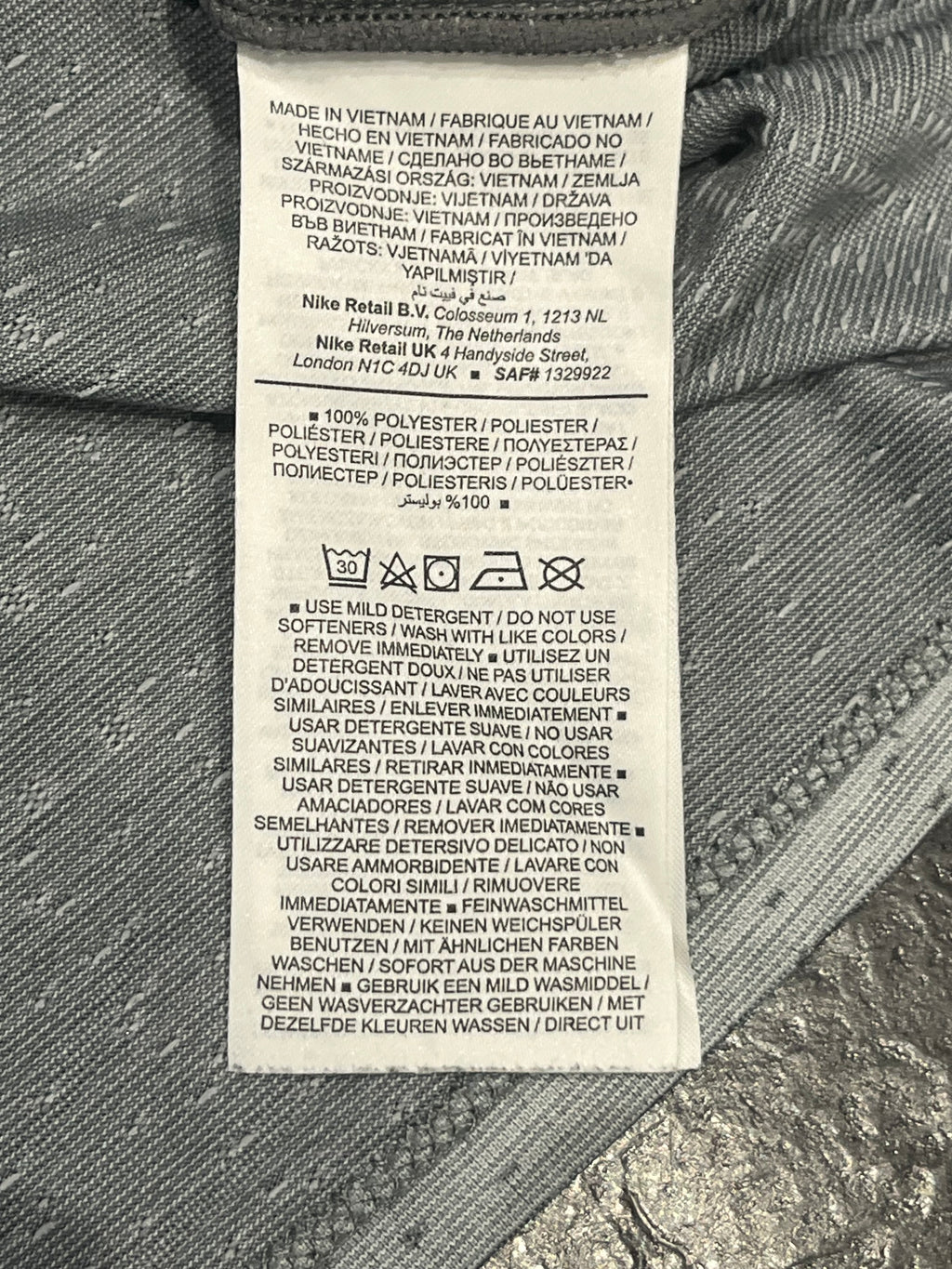 Grey Nike Men’s Dri Fit ADV Running T Shirt
