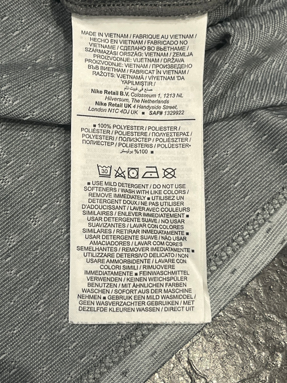 Grey Nike Men’s Dri Fit ADV Running T Shirt