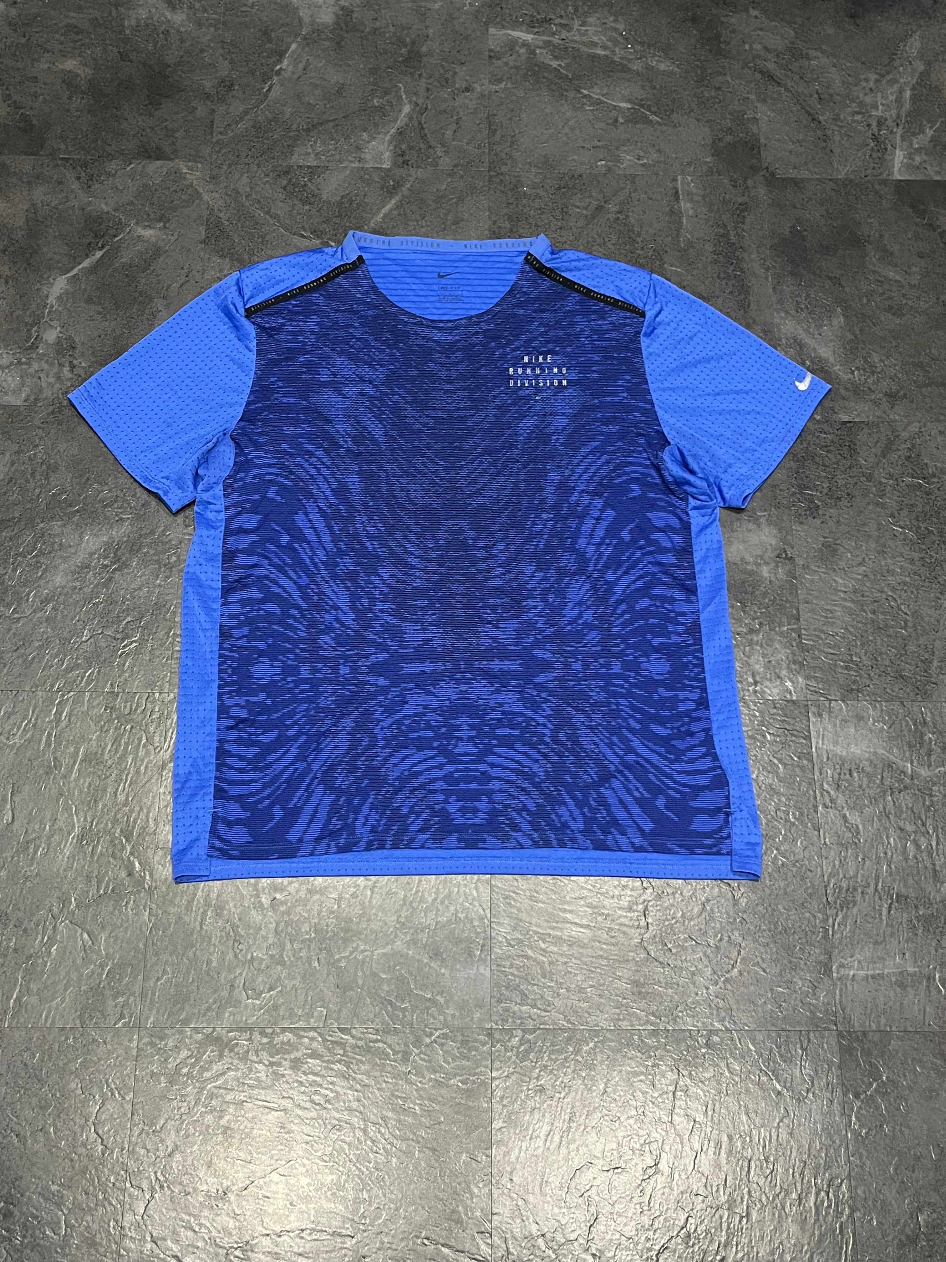 Blue Nike Men’s Dri Fit Rise 365 Running Division T Shirt