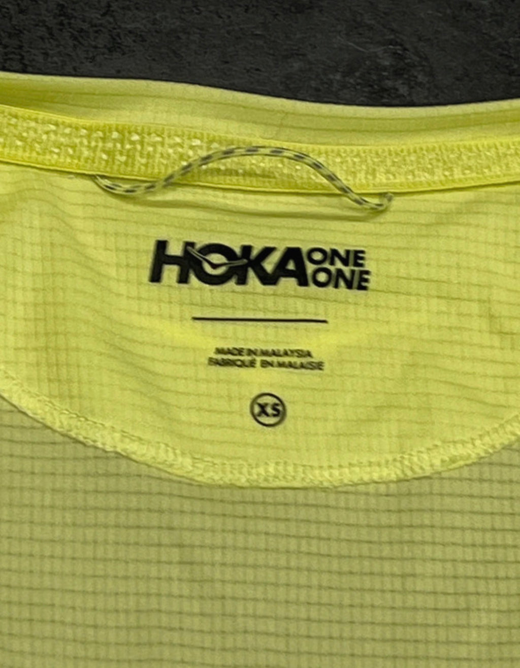 Neon Yellow Hoka One One Men’s Race Day Vest / Singlet