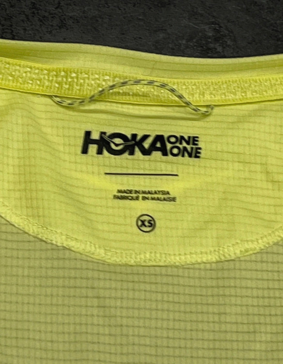Neon Yellow Hoka One One Men’s Race Day Vest / Singlet