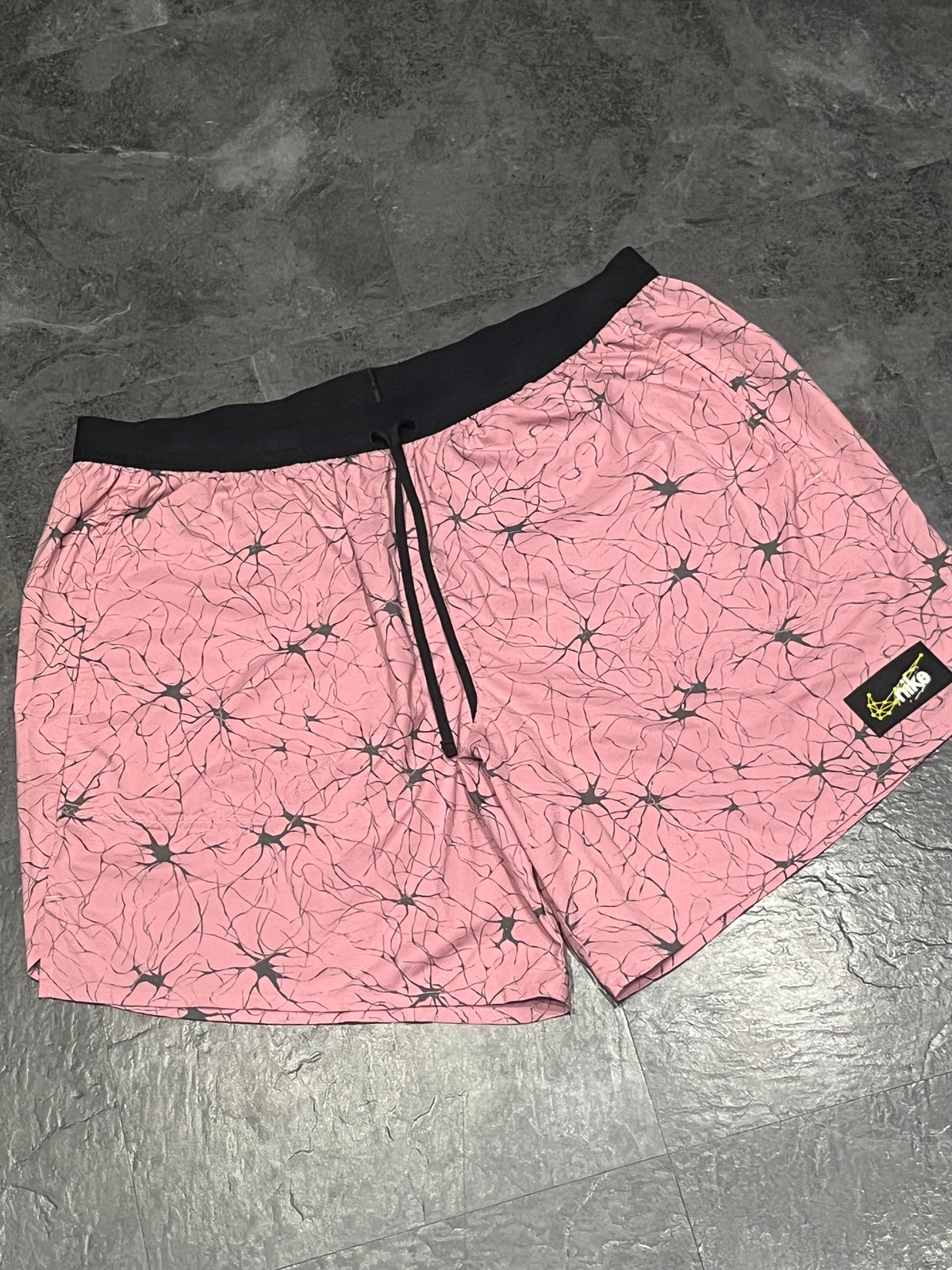 Pink/Black Nike Men’s Dri Fit Stride D.Y.E 7” Running Shorts