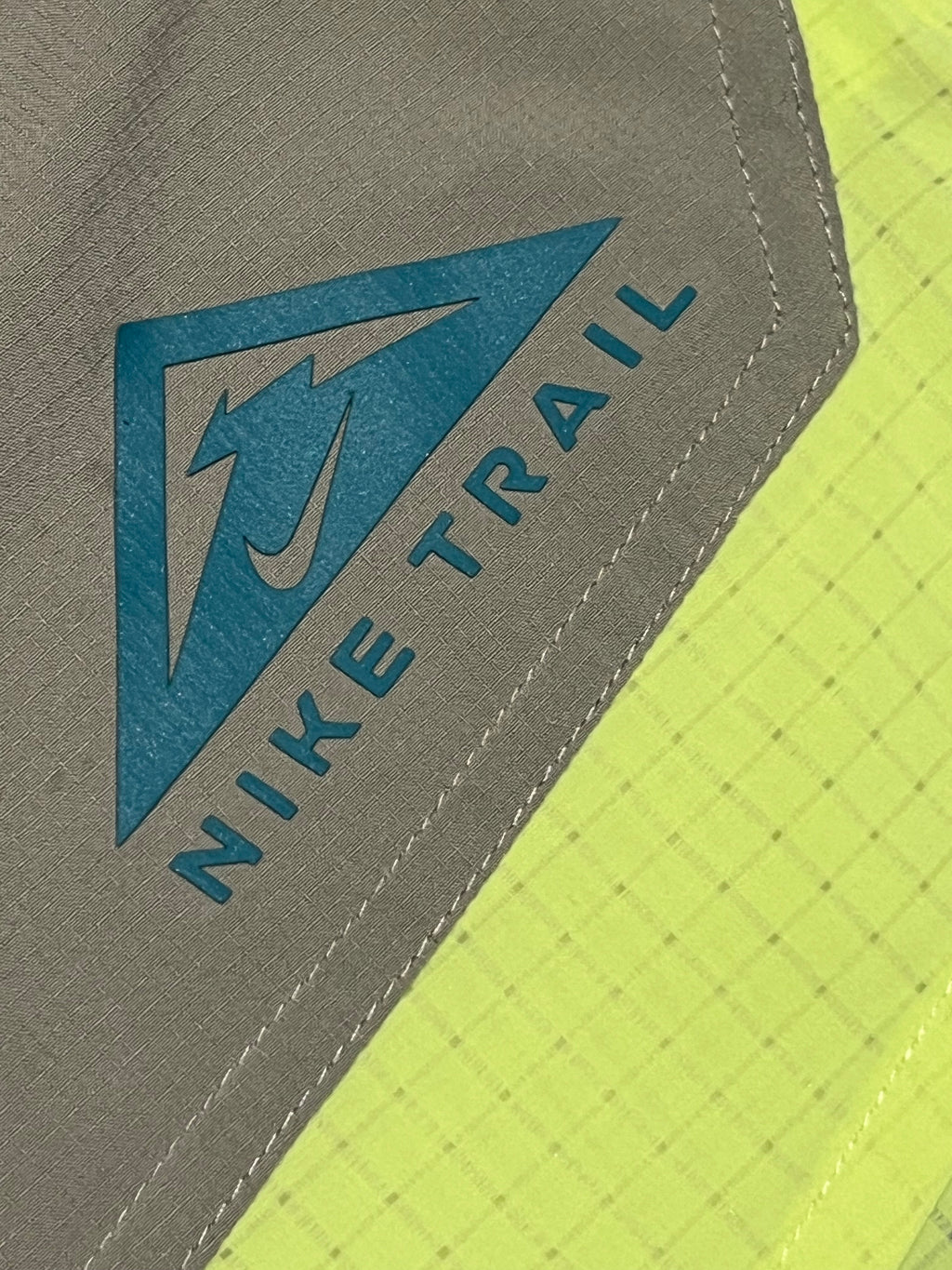 Beige & Light Lemon Nike Men” Dri Fit Trail 5” Brief Lined Running Shorts
