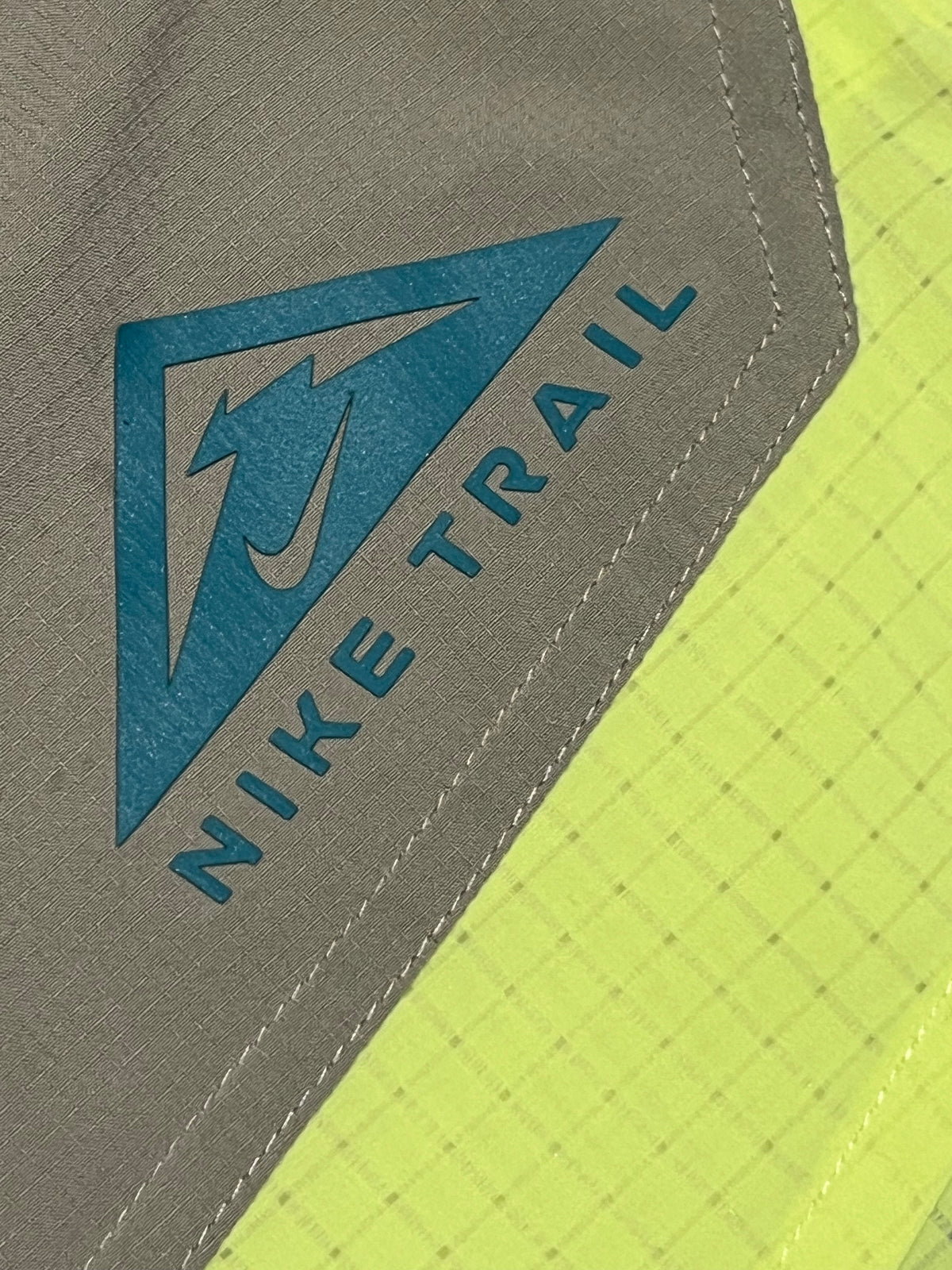 Beige & Light Lemon Nike Men” Dri Fit Trail 5” Brief Lined Running Shorts