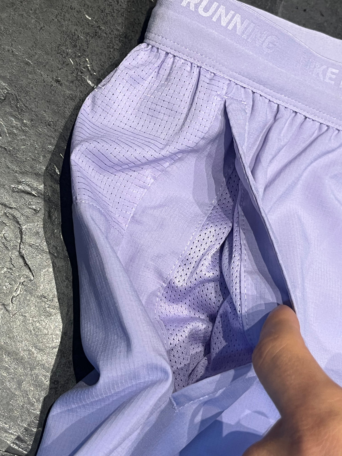 Light Purple Nike Men’s Dri Fit Flex Stride 7” Brief Lined Running Shorts