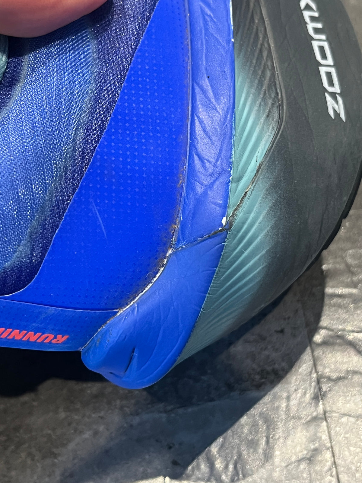 Blue Nike Zoom Fly 6 - Size 8