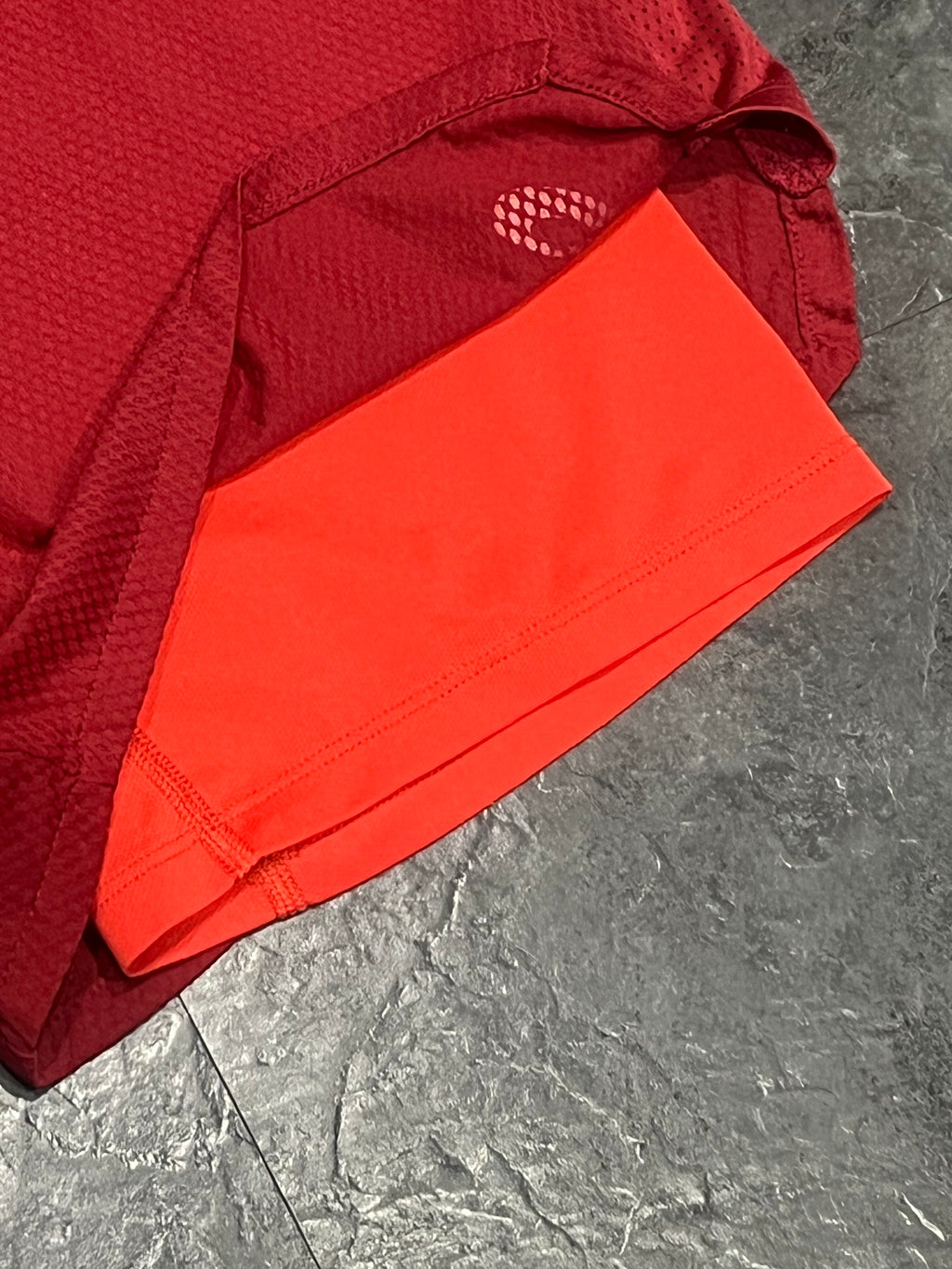 Red Asics Men’s 2IN1 Ventilate Performance Running Shorts