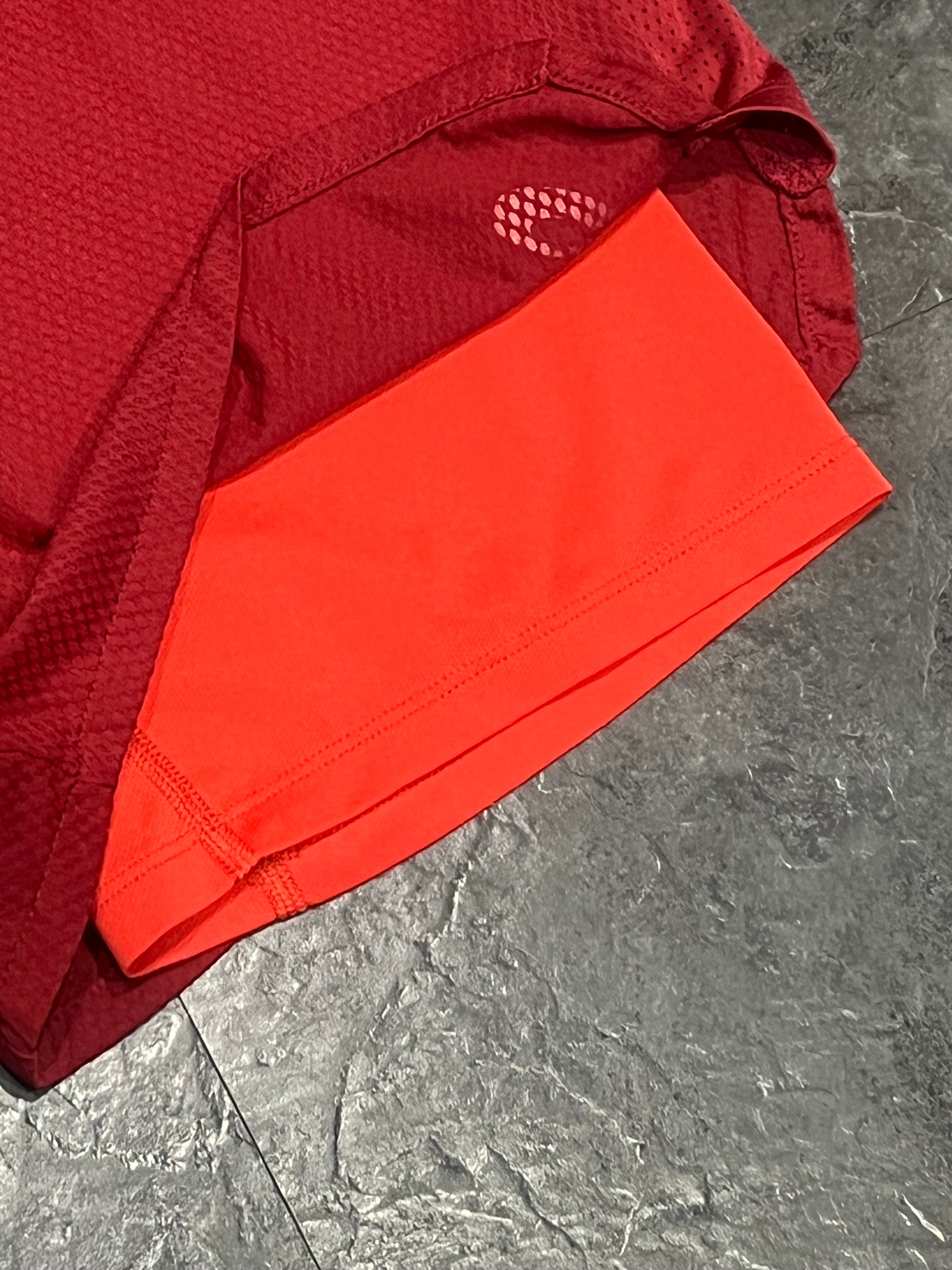 Red Asics Men’s 2IN1 Ventilate Performance Running Shorts