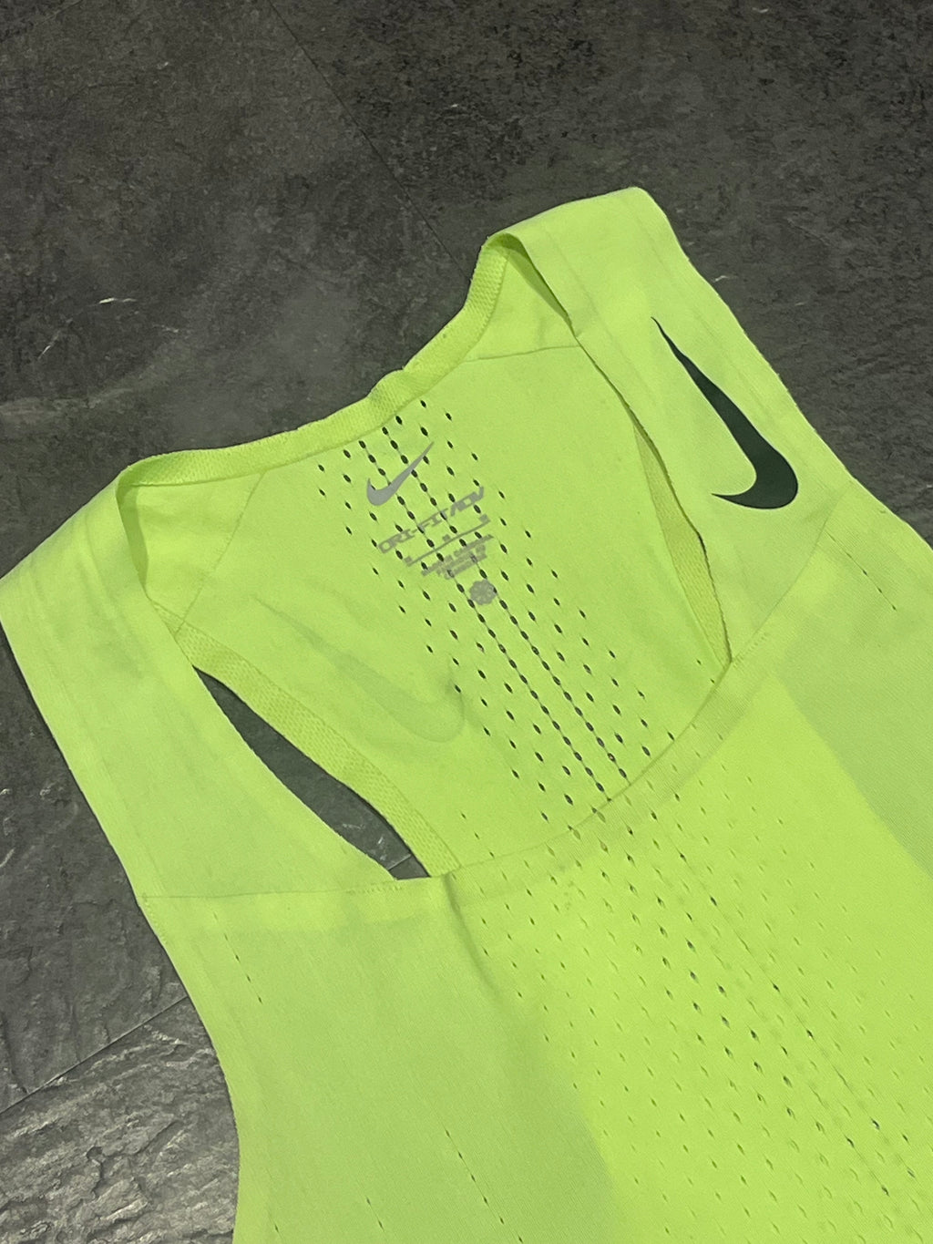 Volt Yellow Nike Men’s Dri Fit ADV Aeroswift Racing Singlet