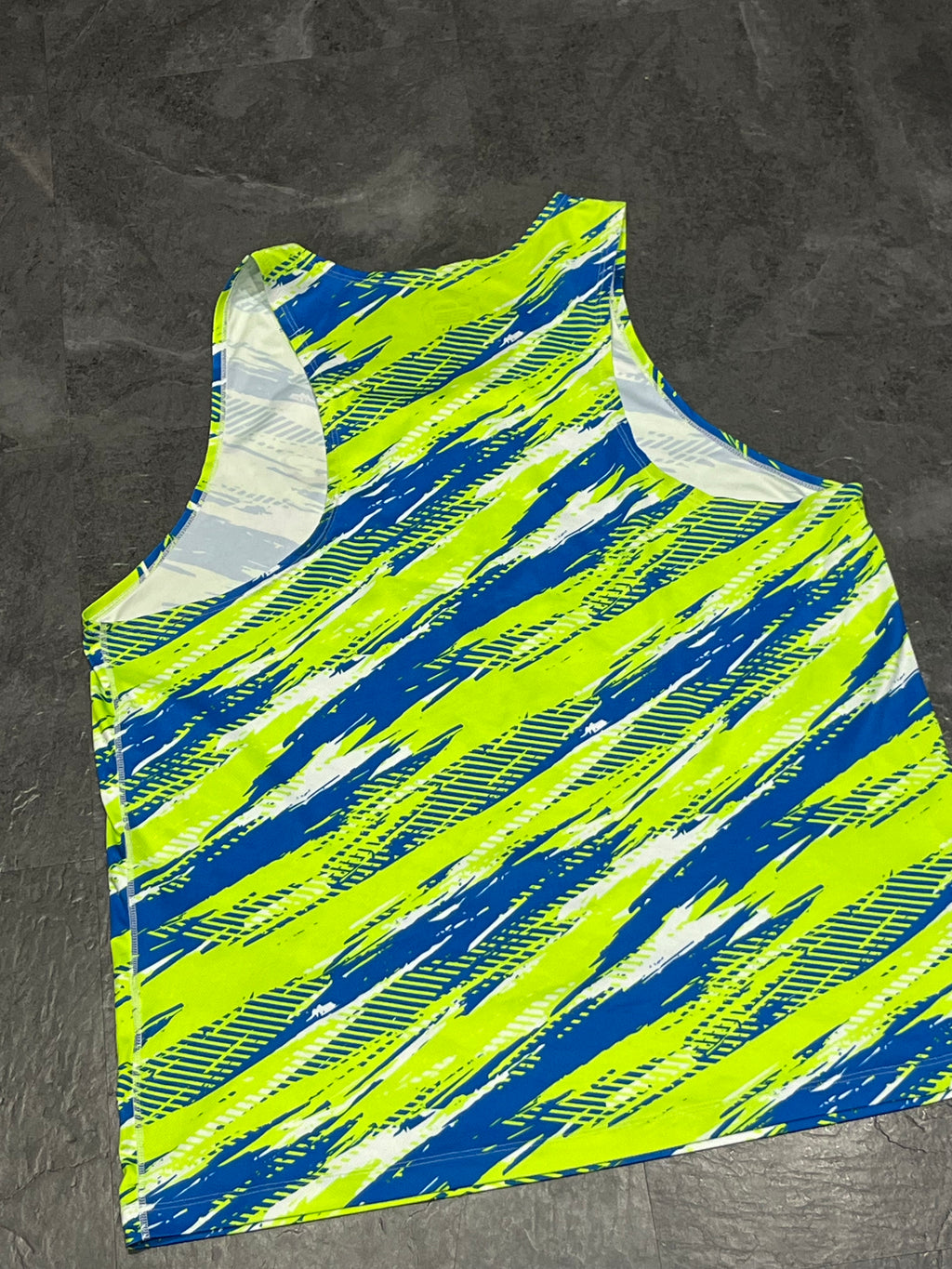 Green / Blue Asics Men’s Color Injection Racing Singlet