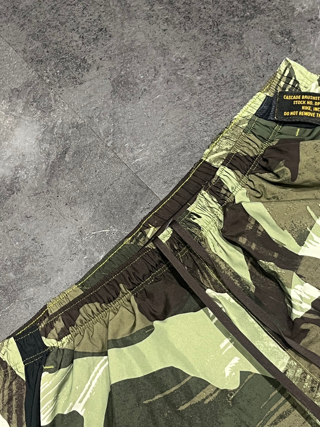 Green Camo Nike Men’s Dri Fit Challenger 7” Brief Lined Running Shorts